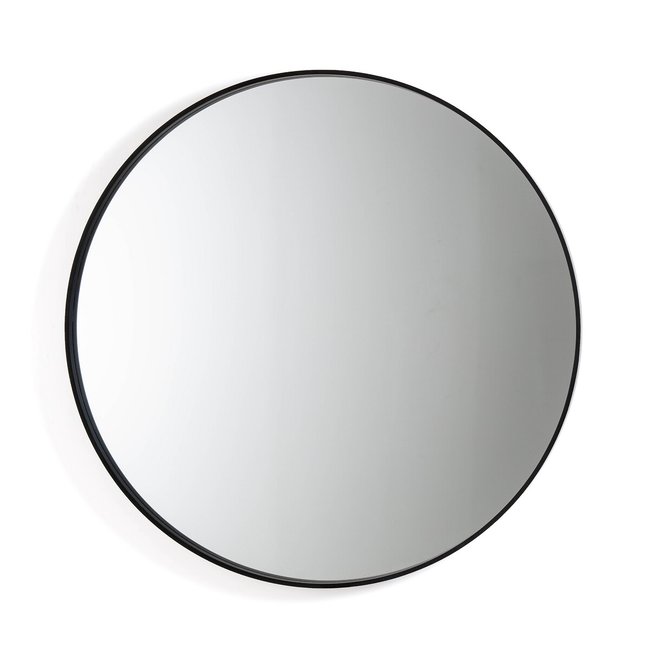 Alaria 120cm Diameter Round Black Mirror, black, LA REDOUTE INTERIEURS