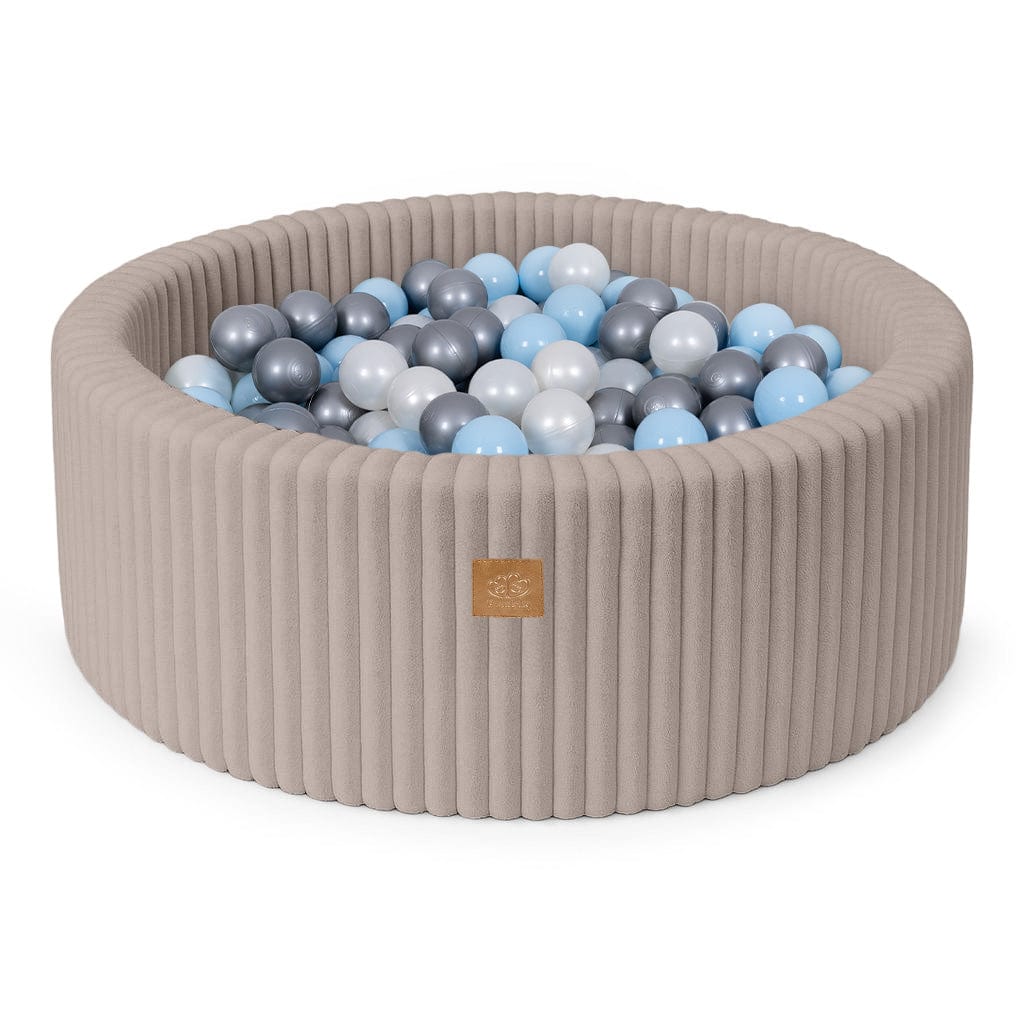 Piscine balles bébé velours côtelé 200 balles, MEOW BABY