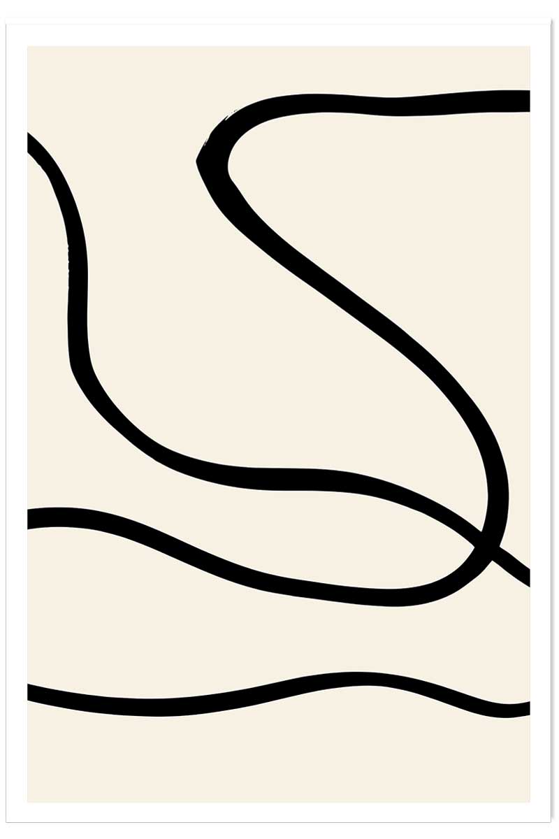 Affiche line art bold III, HEXOA