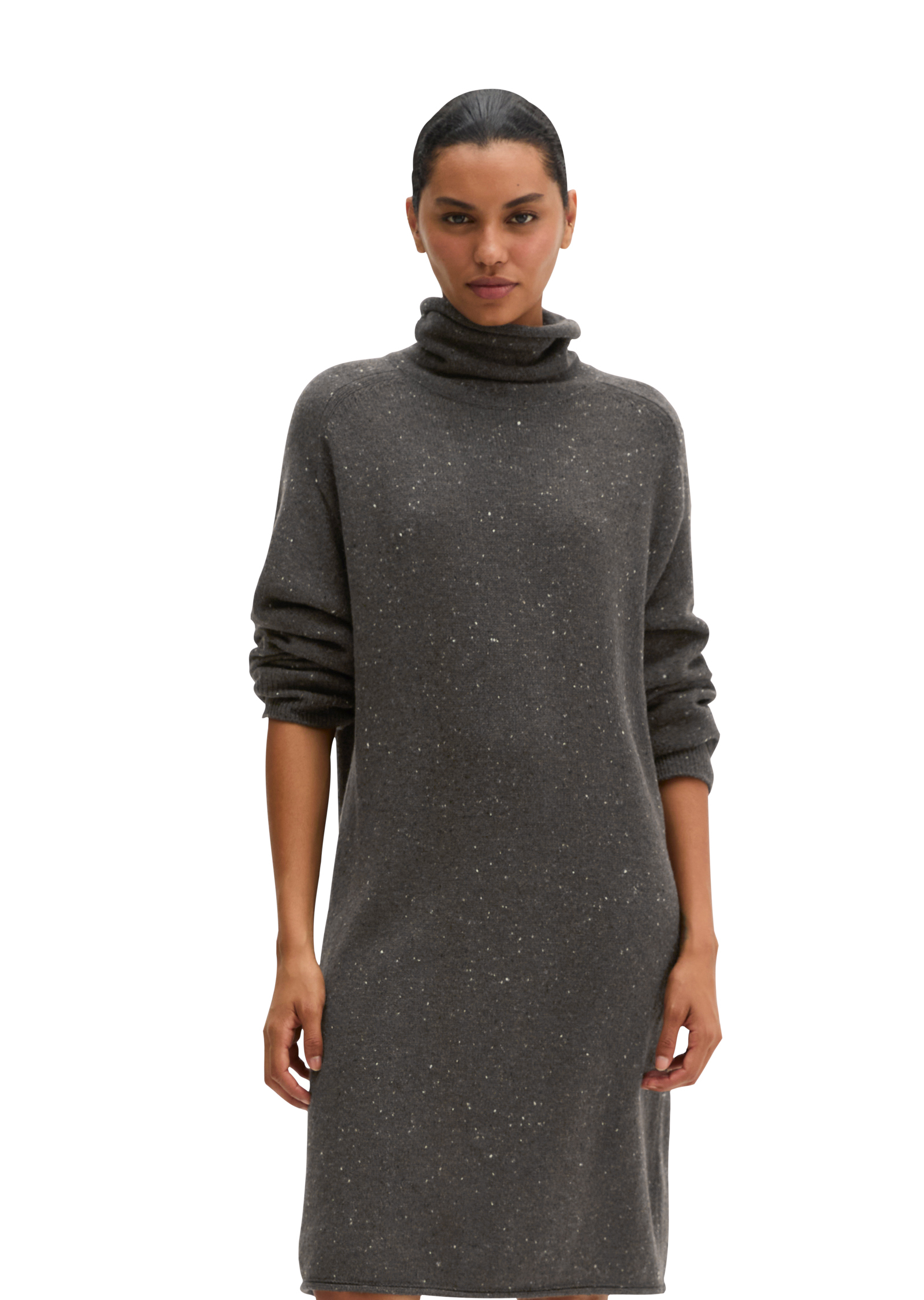 Robe en maille tweed, coupe classique en mélange de laine vierge, MARC O'POLO