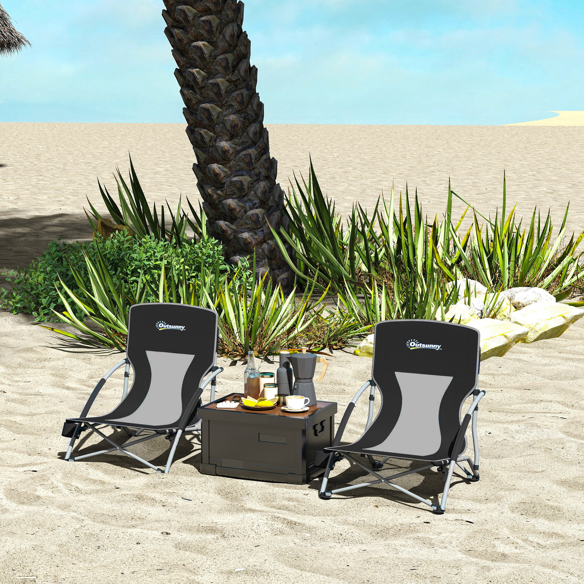 Lot De 4 Supports Réglables Pour Chaises Longues – 5 Positions, Blanc – Pour Patio, Jardin, Camping
