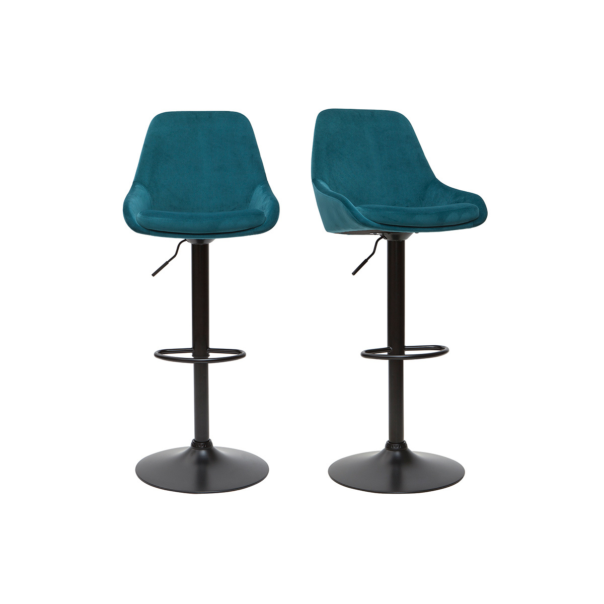 Tabourets de bar design réglables (lot de 2) HOLO, MILIBOO