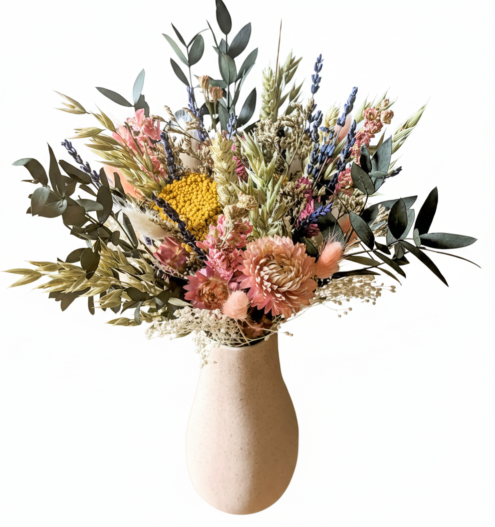 Bouquet de fleurs séchées Romane Taille S, RECONCILIATION VEGETALE