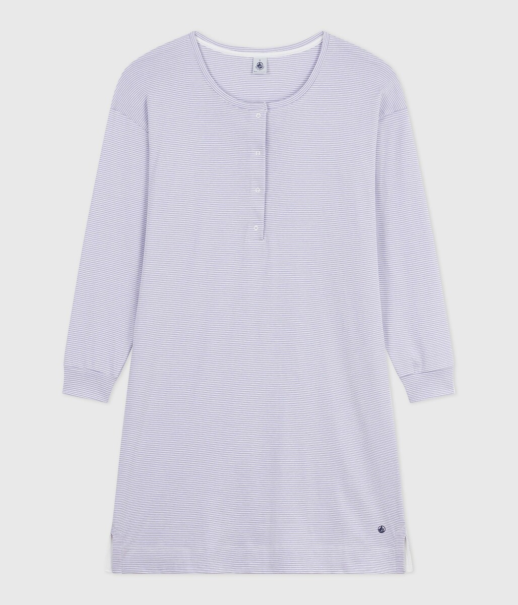 Chemise de nuit à rayures
