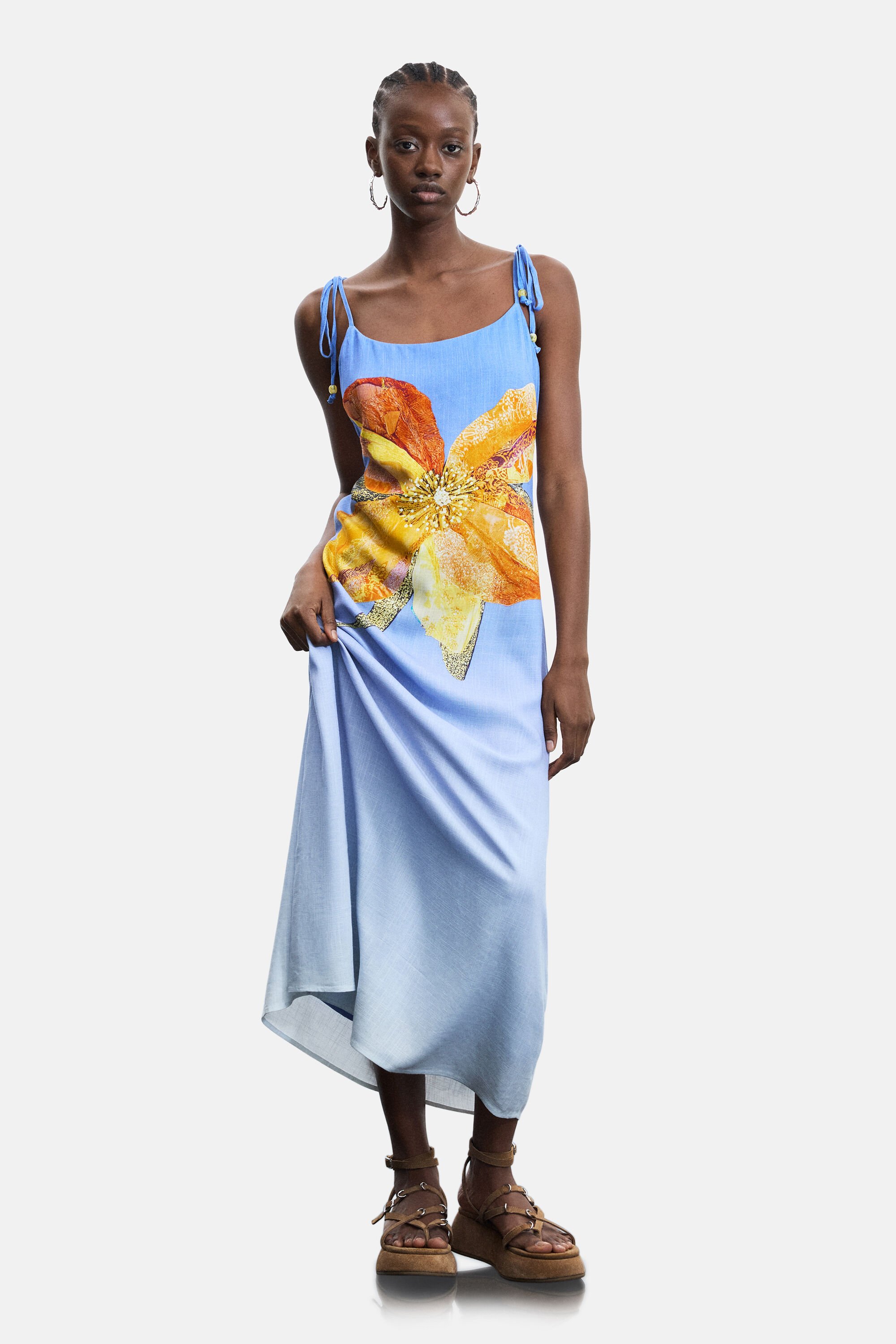 Robe longue imprimée, DESIGUAL
