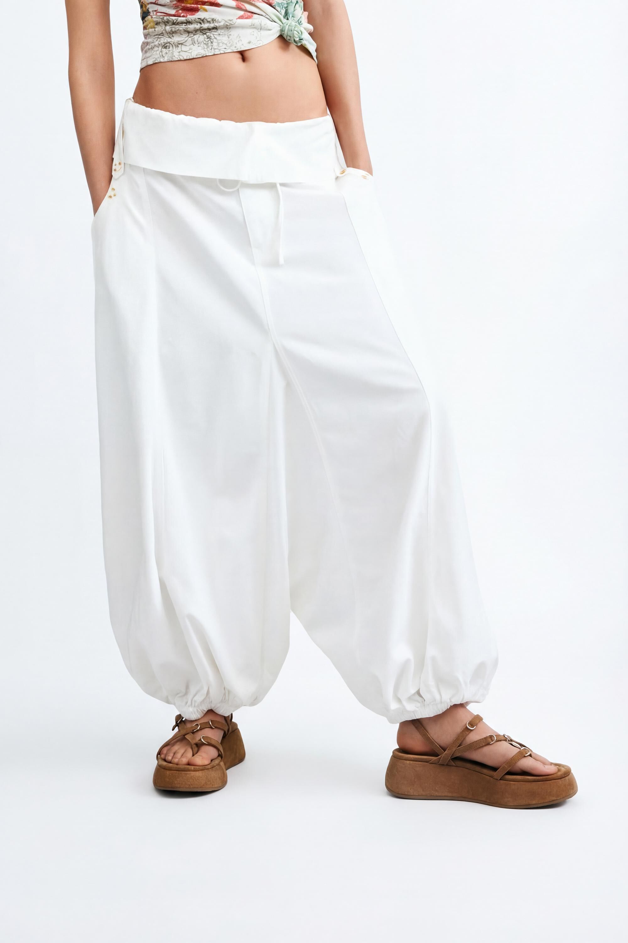 Pantalon ballon 100 % coton, DESIGUAL