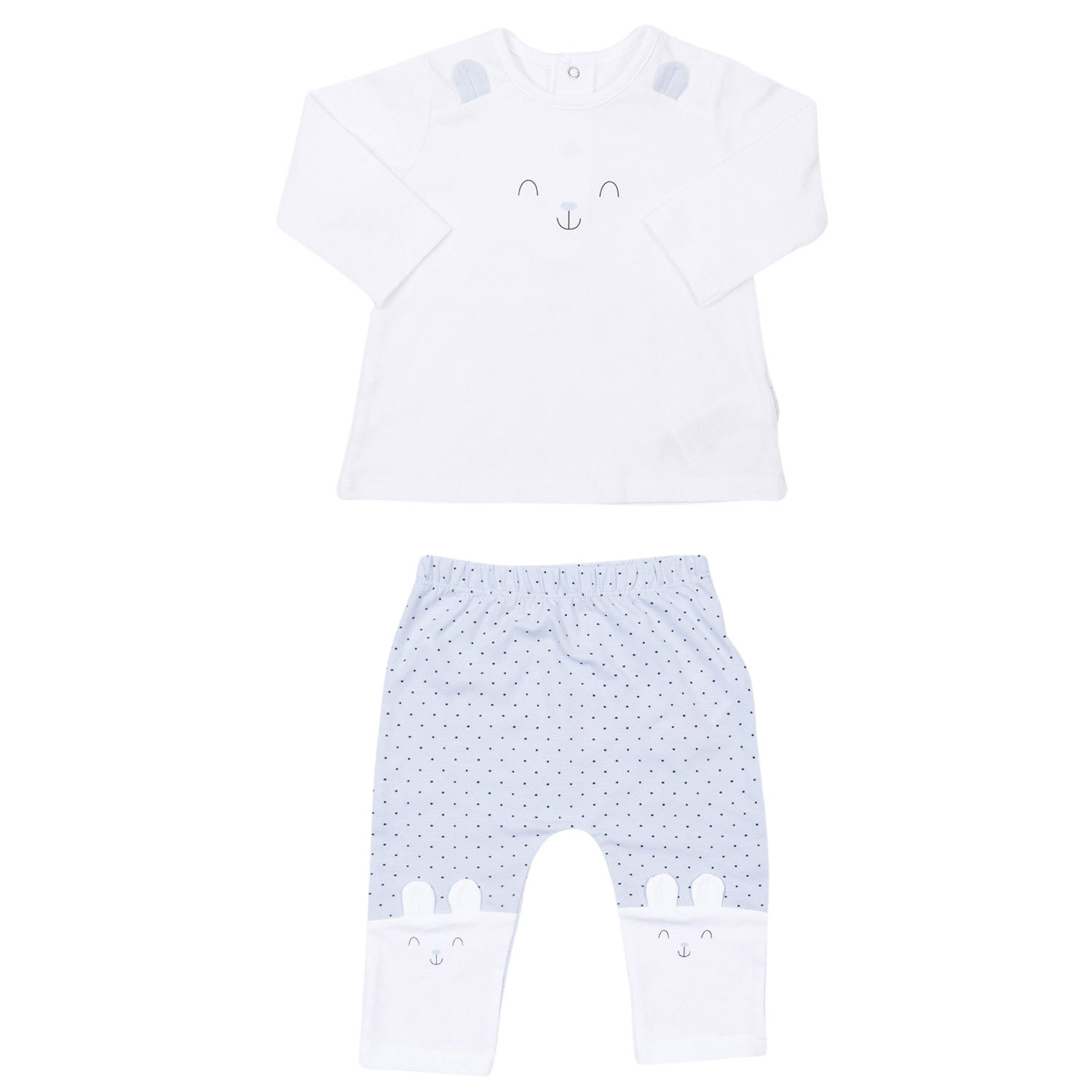 Pyjama 2 pièces en coton bio, LAPIN, KITIKATE