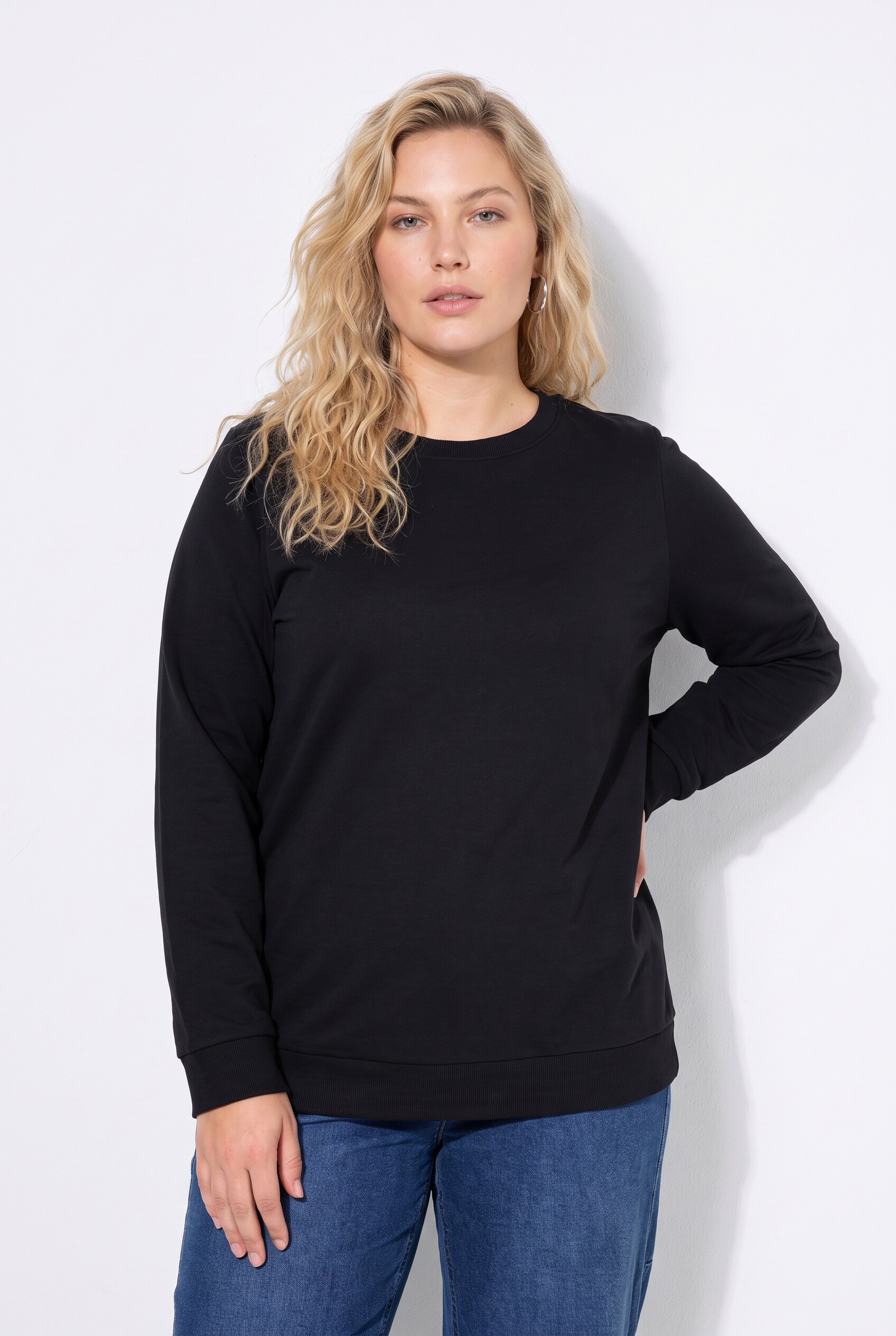 Sweat, manches longues et décolleté rond, ULLA POPKEN