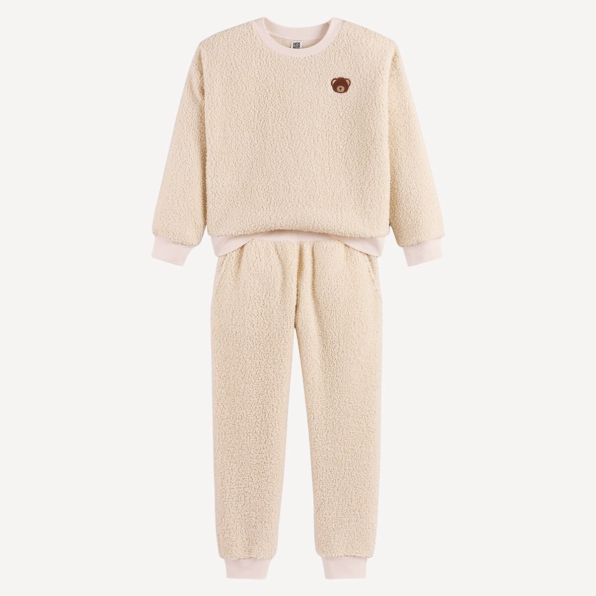 Pijama de manga larga de sherpa con forro polar, LA REDOUTE COLLECTIONS
