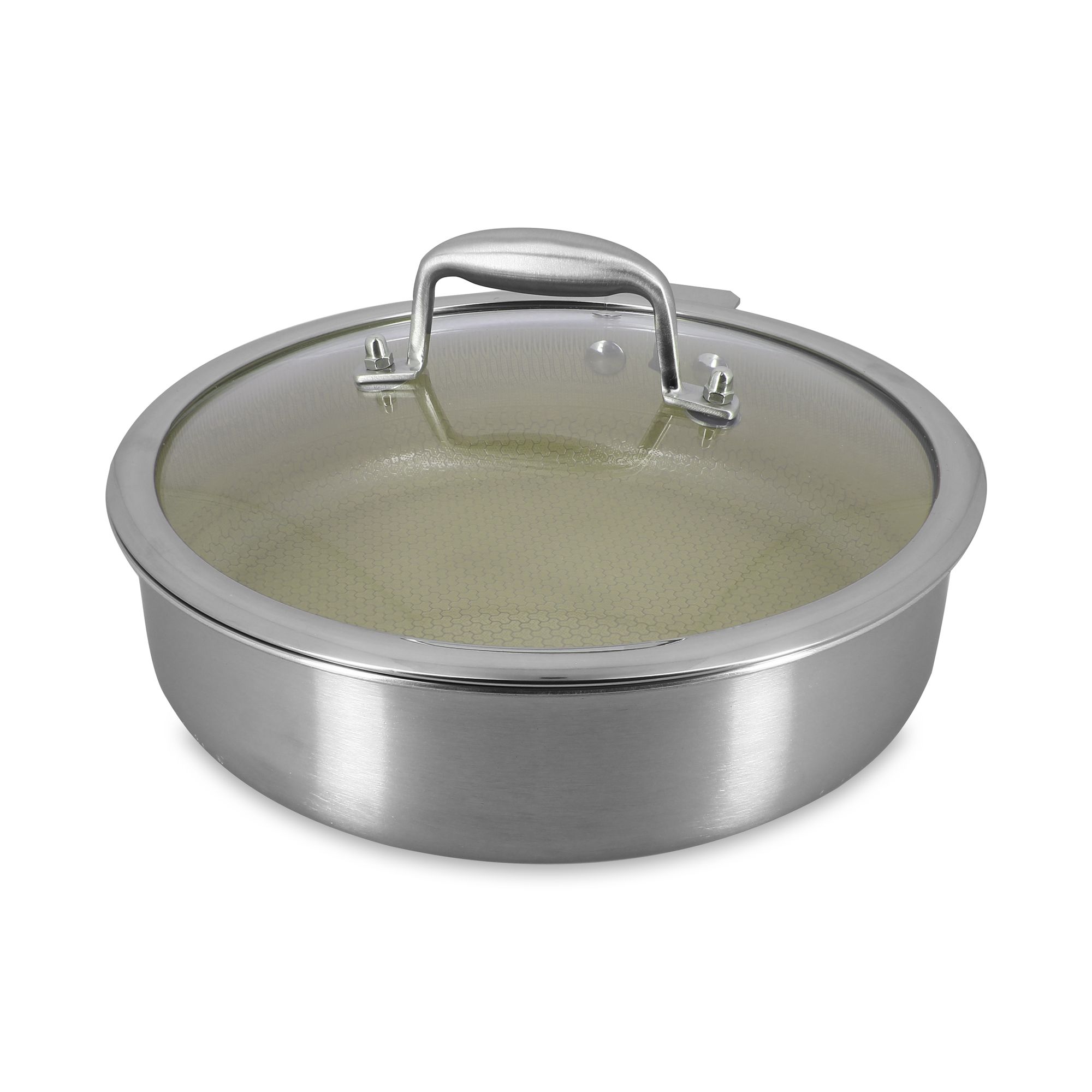 Sauteuse 24cm en acier inoxydable, AGLAE, MENASTYL