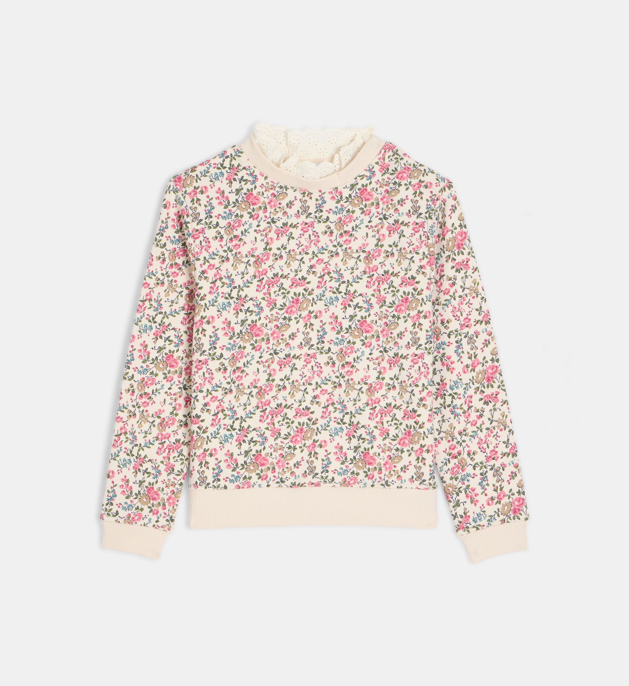 Sweat-shirt tabela en coton bio mélangé, CADET ROUSSELLE