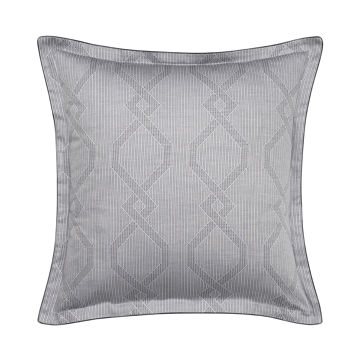 Taie d'oreiller imprimée en jacquard de coton bio, RIVOLI, ALEXANDRE TURPAULT