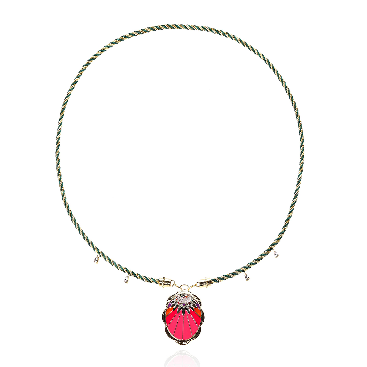 Collier sautoir en cordon avec charm central LEOPOLDA, HIPANEMA