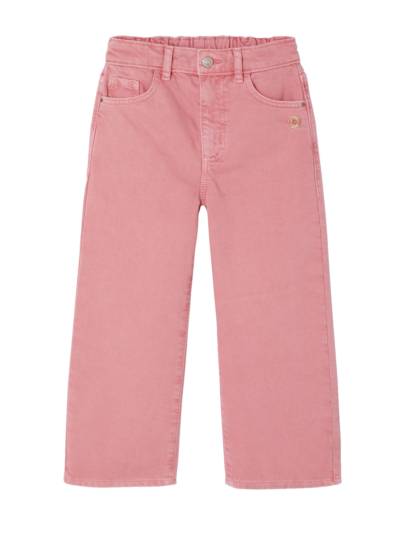 Pantalon large couleur, VERTBAUDET