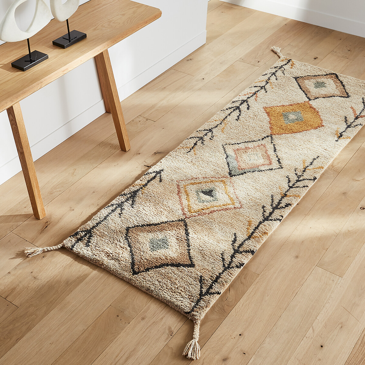 Mirjana berber style hand woven wool runner rug , multicoloured, Am.Pm