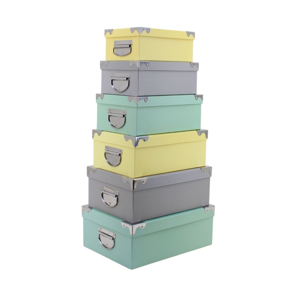 Set de 6 boites de rangement, ORNAMI