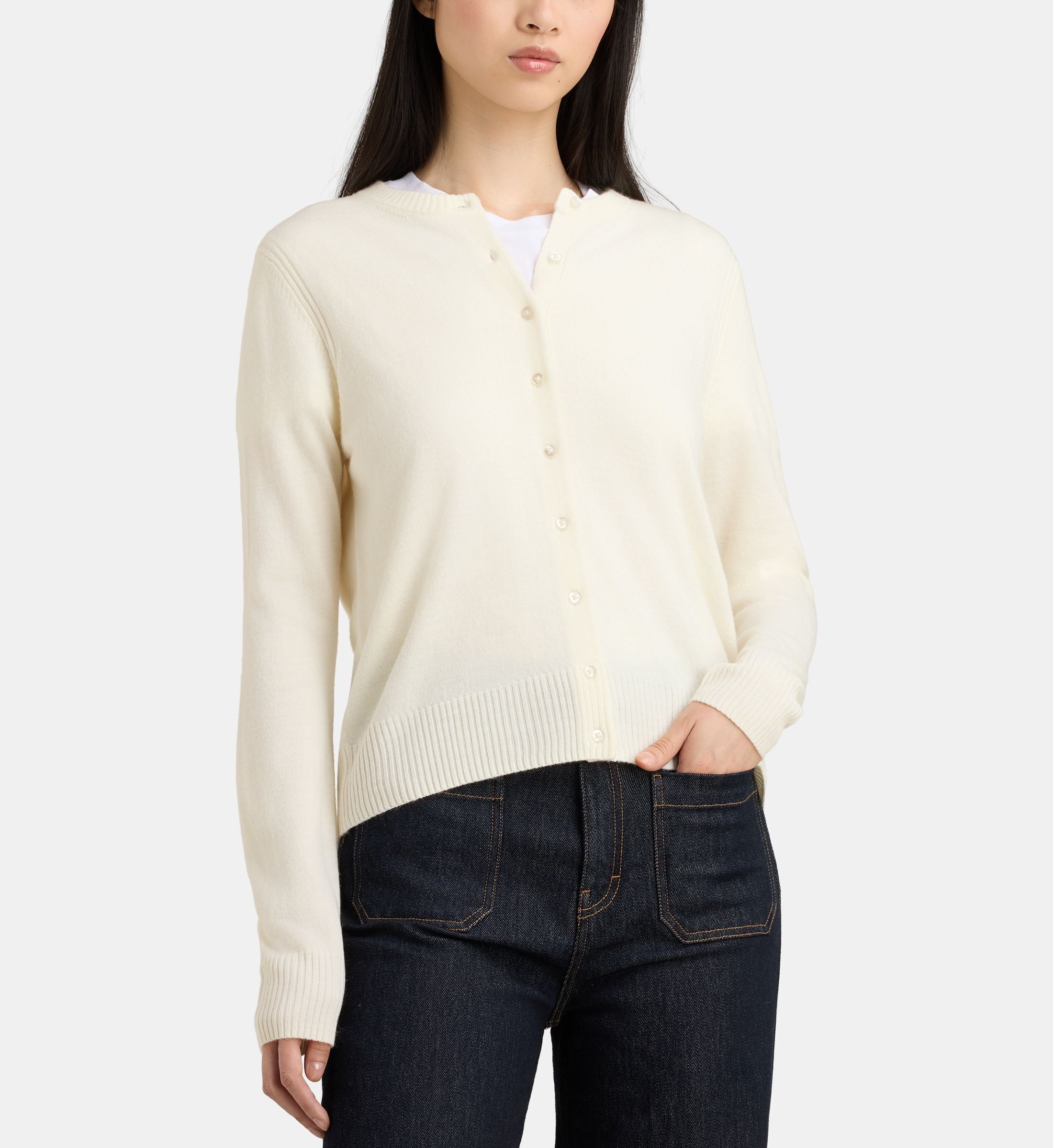Cardigan droit flore c, GALERIES LAFAYETTE