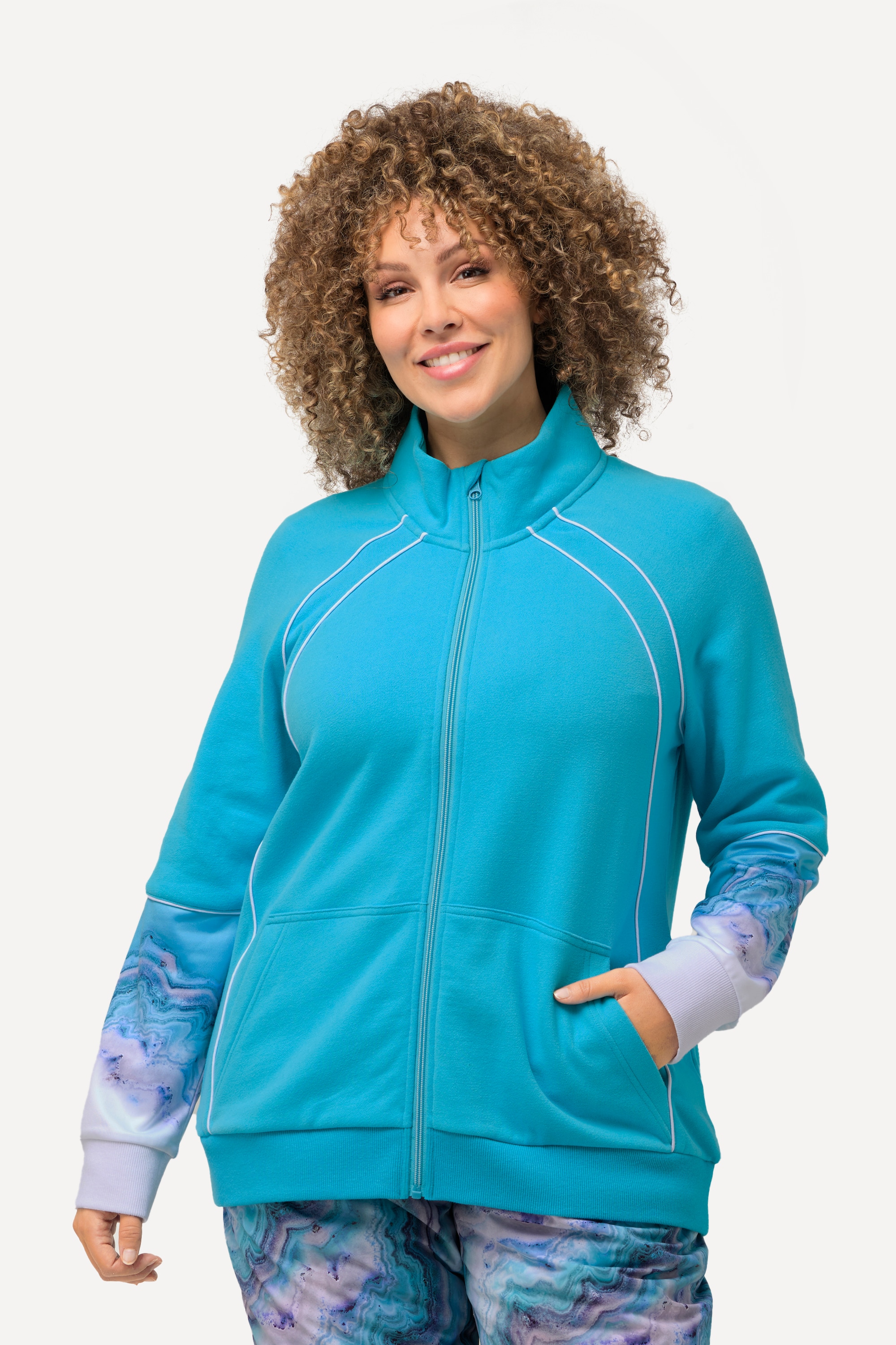 Veste en molleton à col montant, ULLA POPKEN