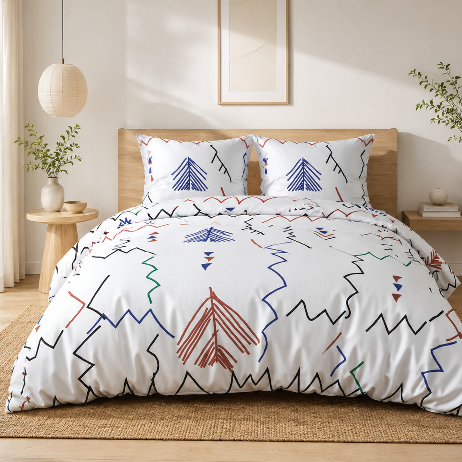 Parure housse de couette en coton, RYAD, C DESIGN HOME TEXTILE