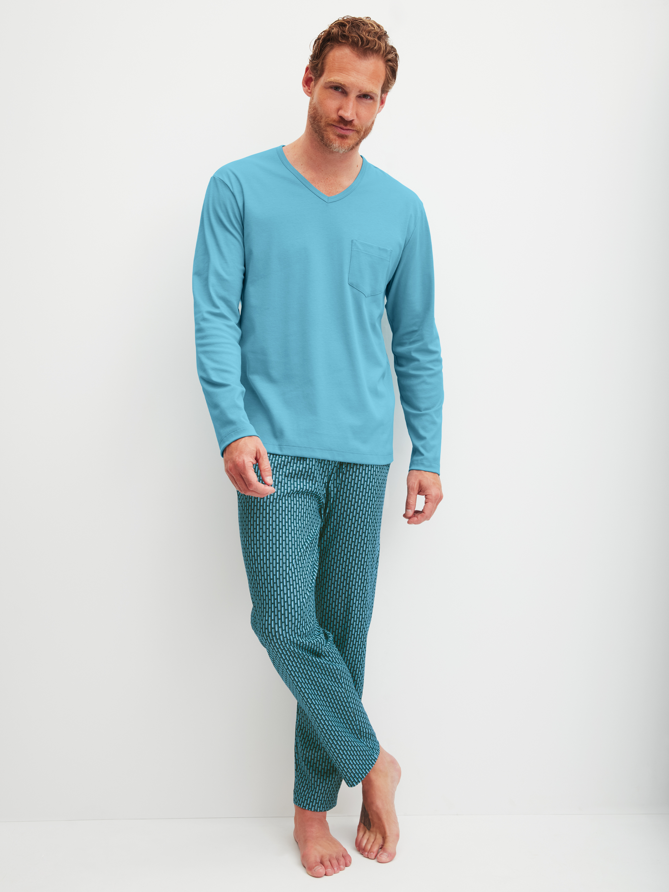 Pyjama manches longues Coton RELAX STREAMLINE, CALIDA