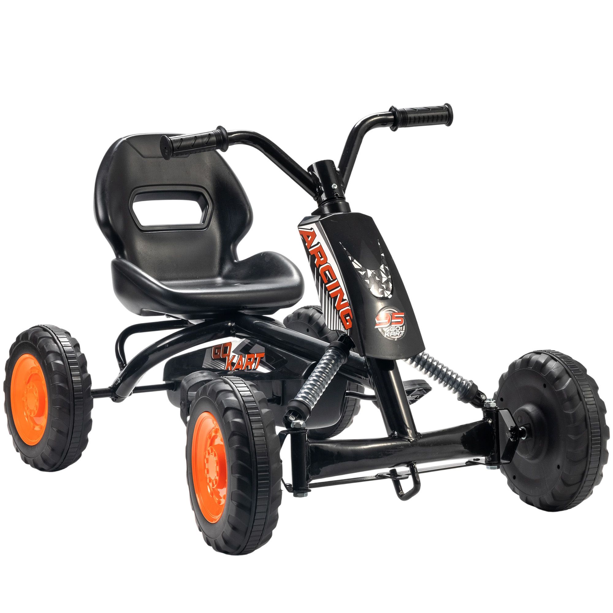 Kart à pédales Acier Noir, AIYAPLAY
