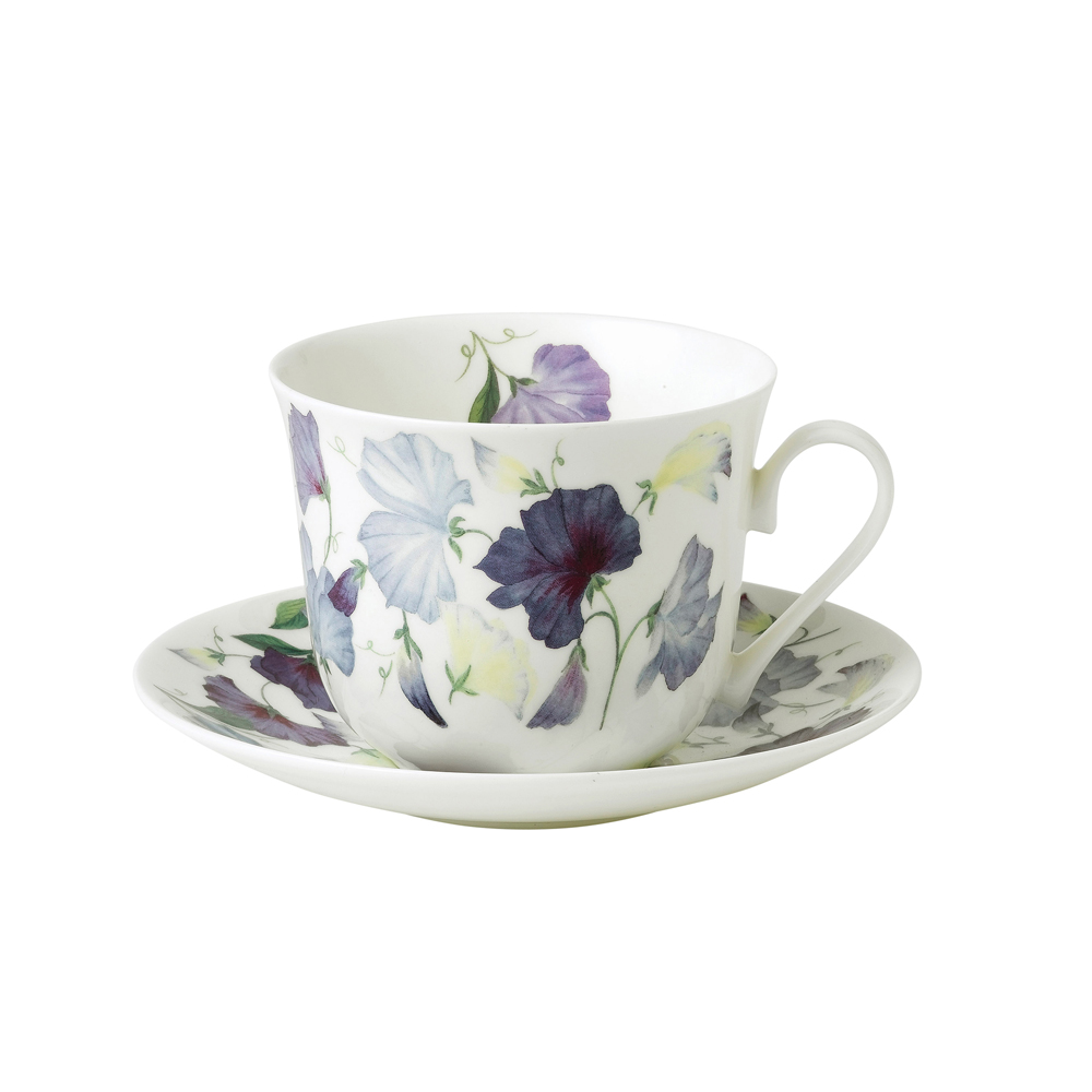 Déjeuner 45 cl et sous-tasse Sweety violet - SWEETY, ROY KIRKHAM