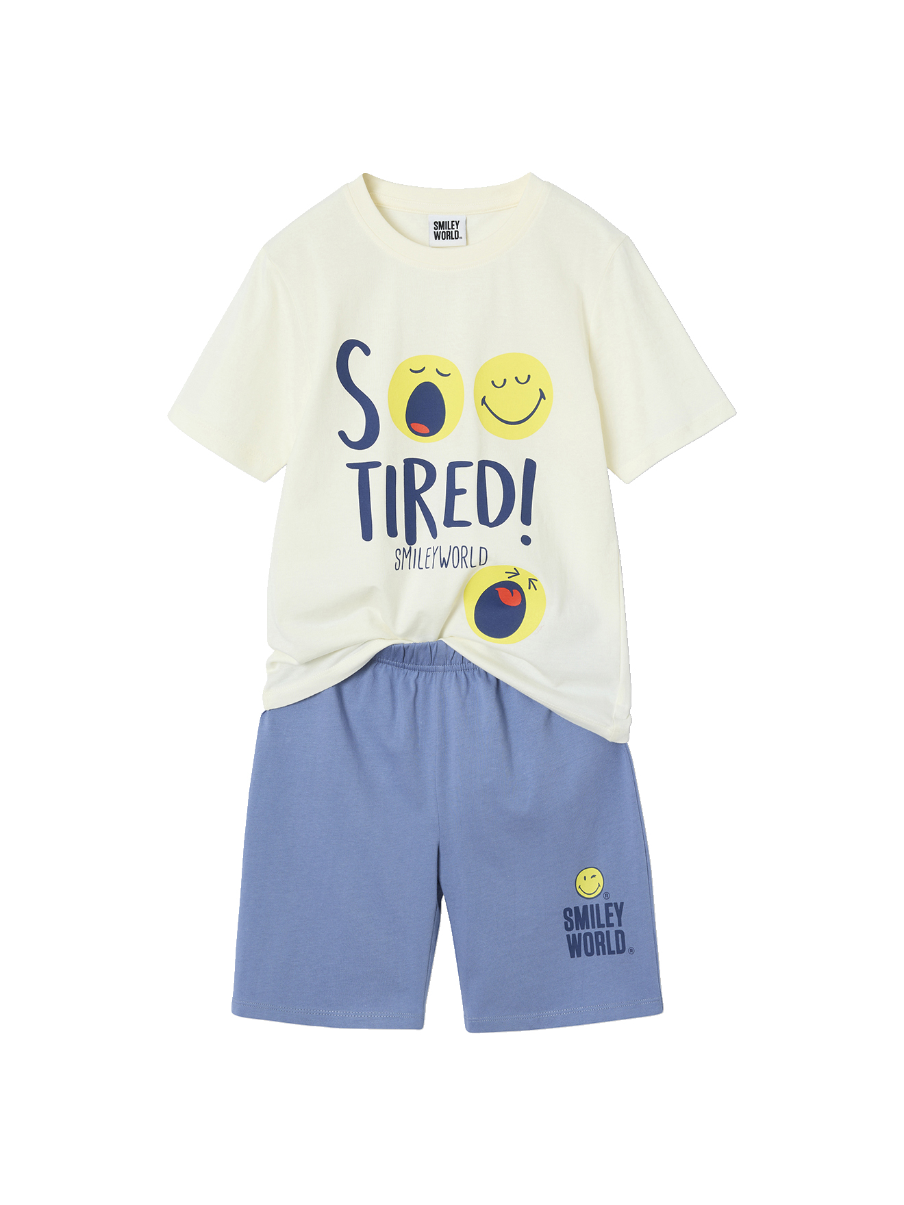 Pyjashort Smiley World® so tired, VERTBAUDET