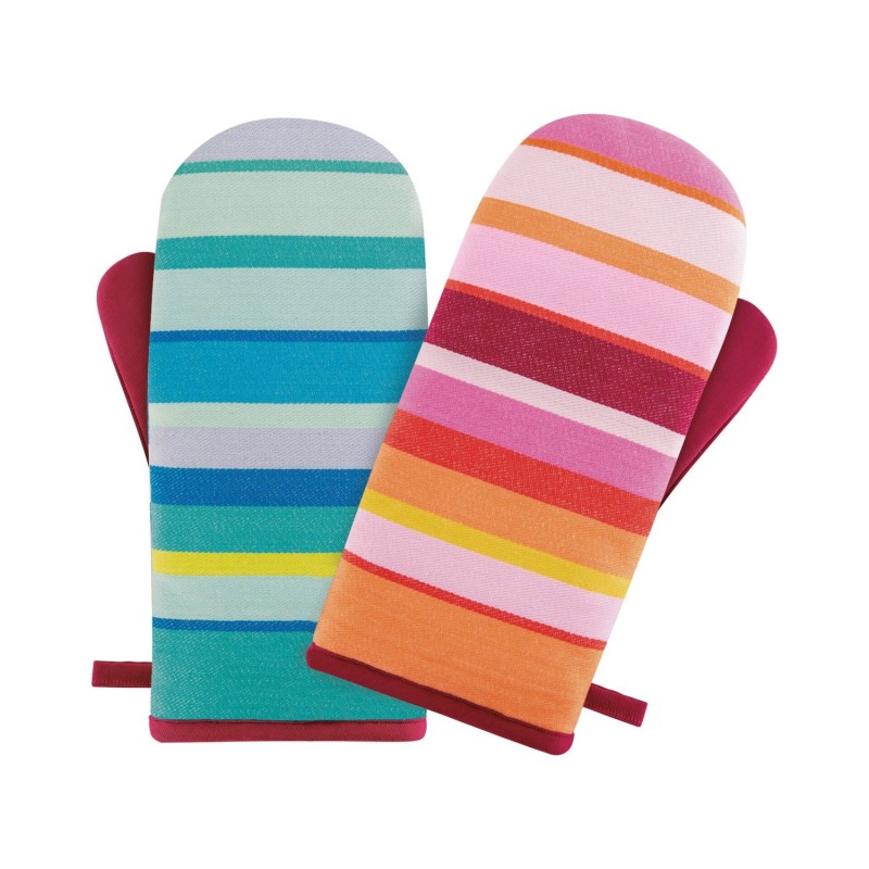Gants de cuisine rayures coton, REMEMBER