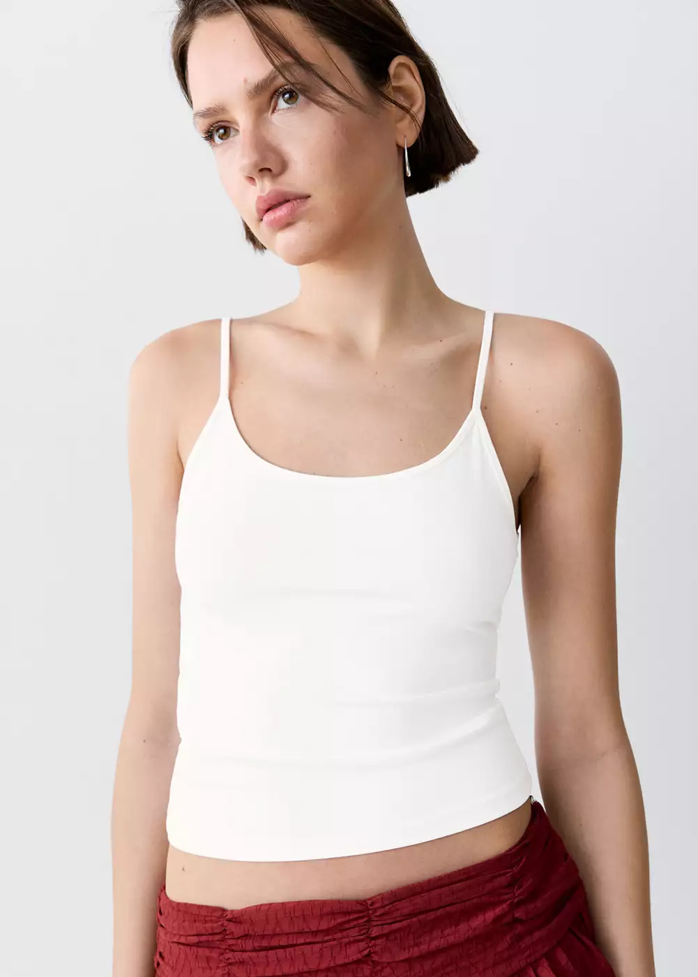 Top ajusté bretelles fines, MANGO TEEN