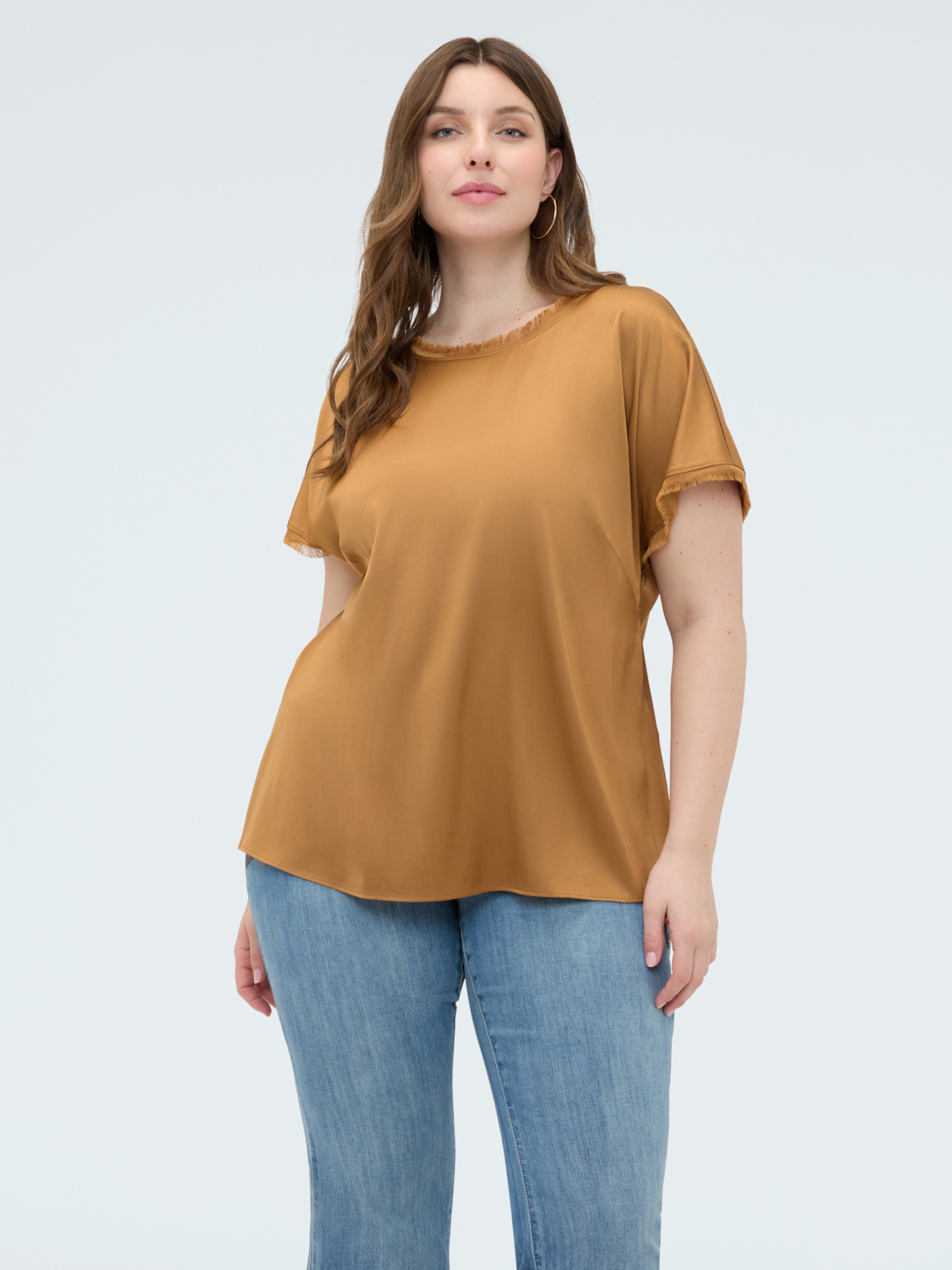 Top avec détails effilochés, FIORELLA RUBINO