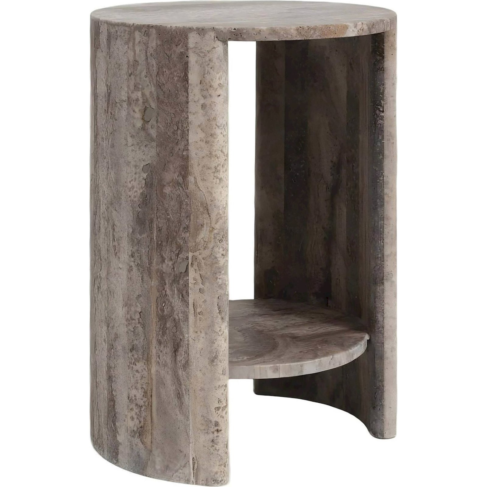 Table d'appoint en travertin, RECOLLECTION