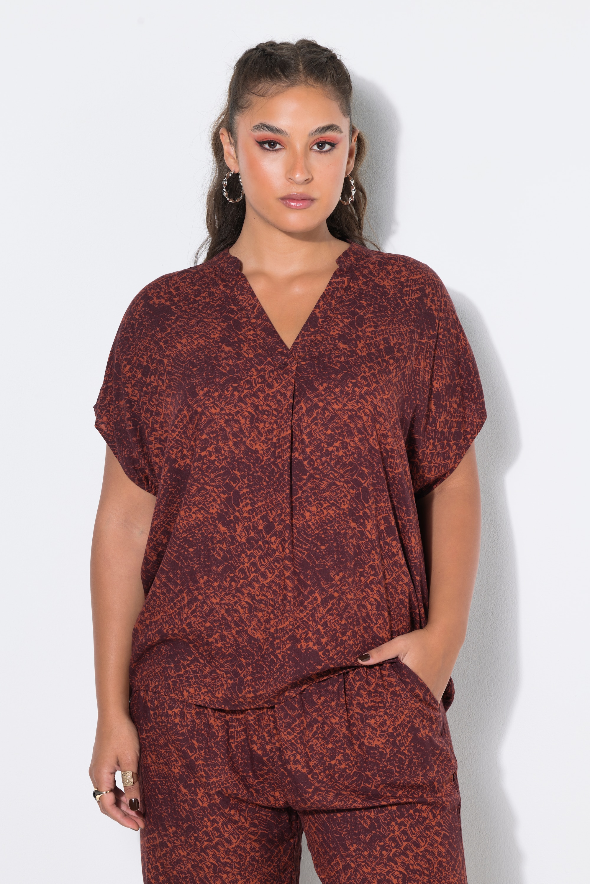 Blouse oversize, imprimé croco, STUDIO UNTOLD