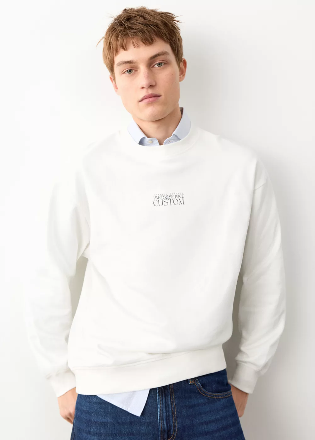 Sweat-shirt coton imprimé, MANGO TEEN