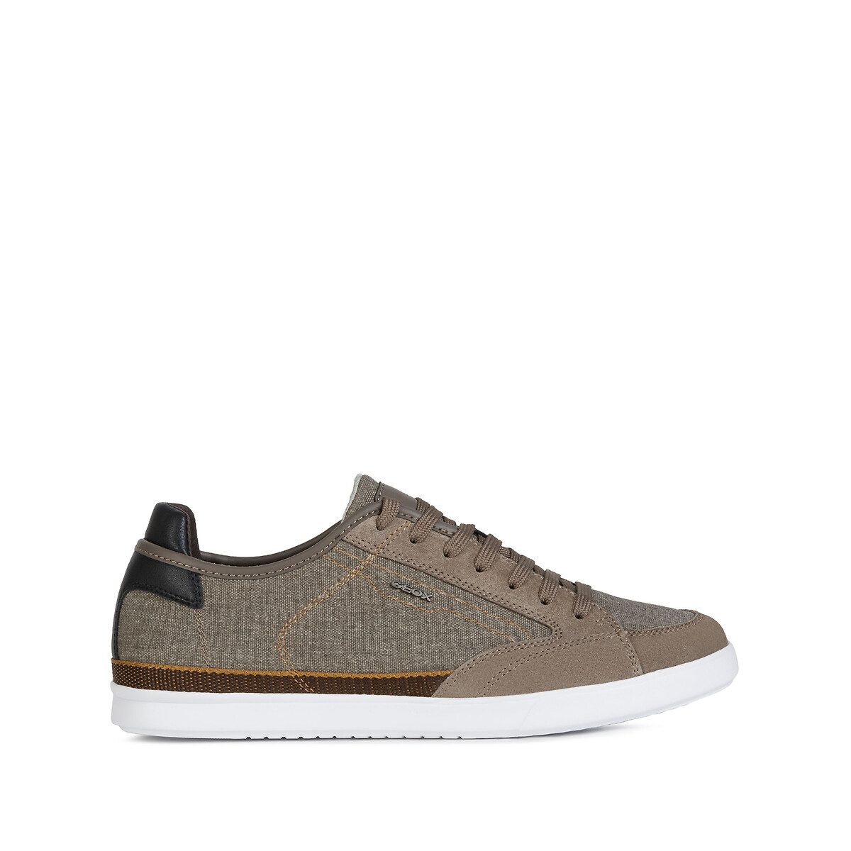 Baskets respirantes en toile walee taupe Geox La Redoute