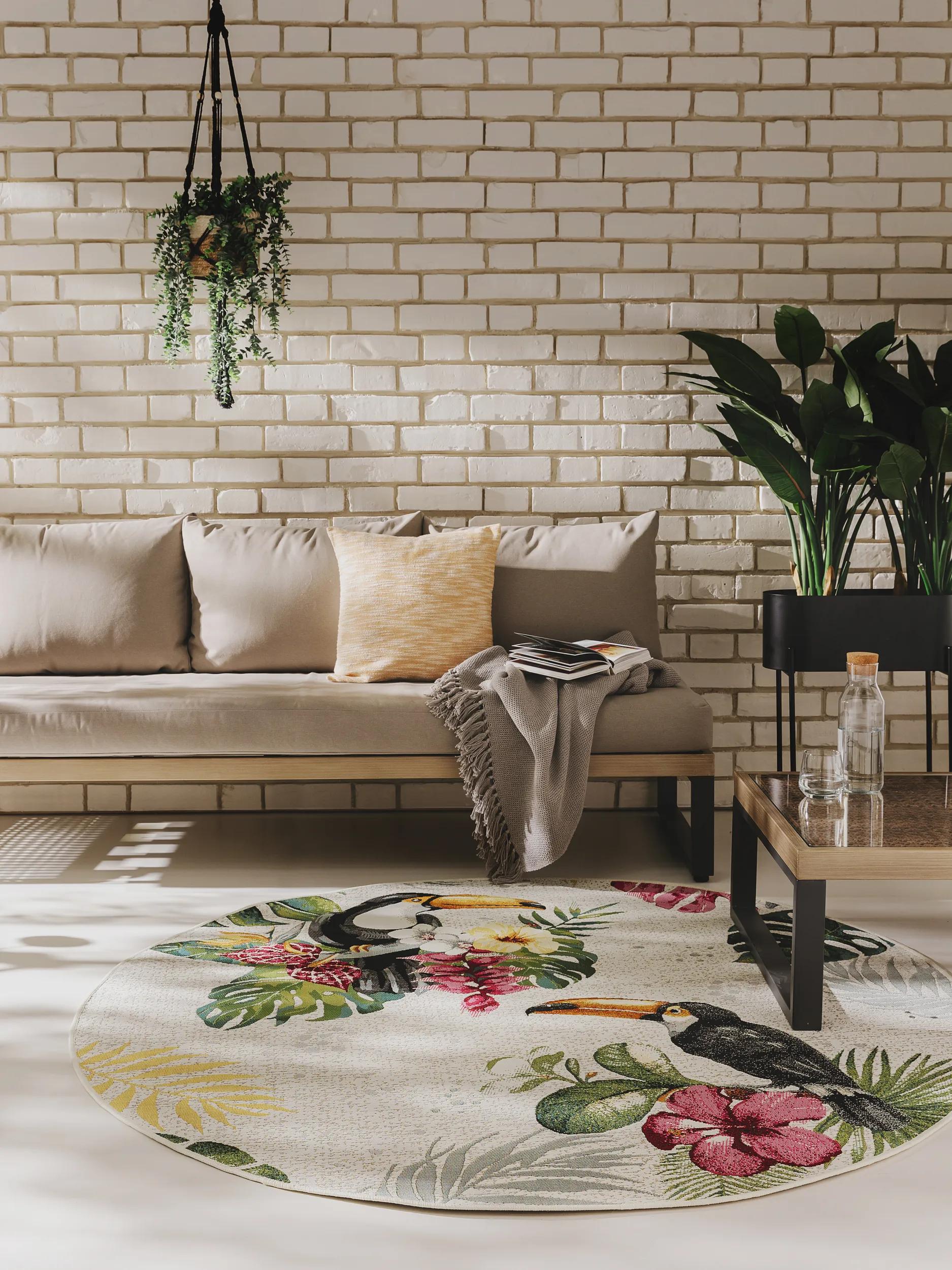 Tapis rond d'extérieur & intérieur ARTIS, BENUTA 