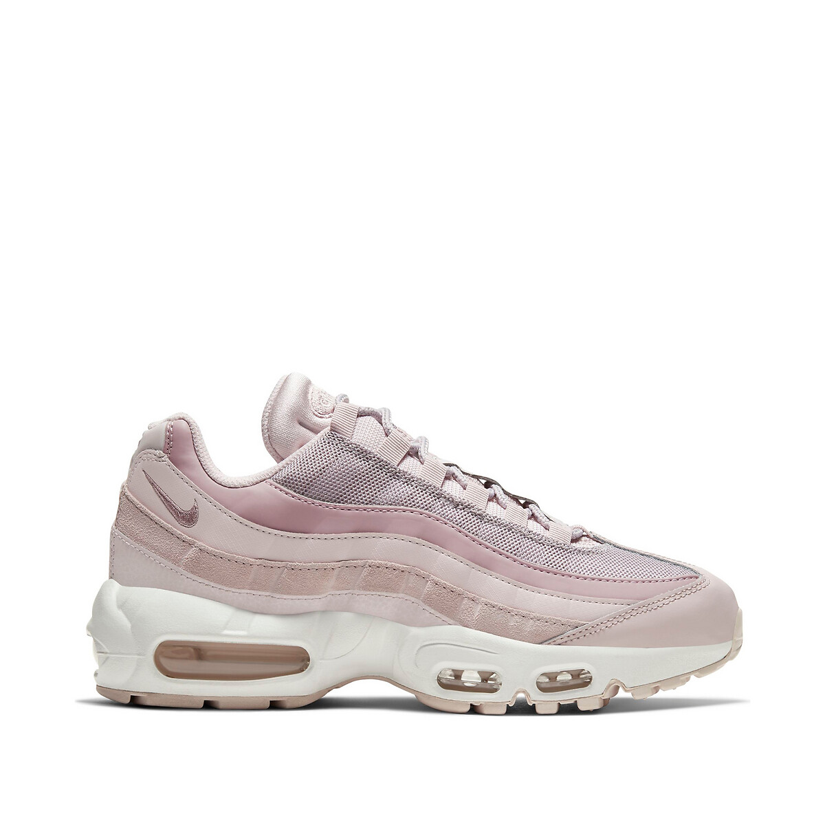 Air max 95 trainers in leather , pink 