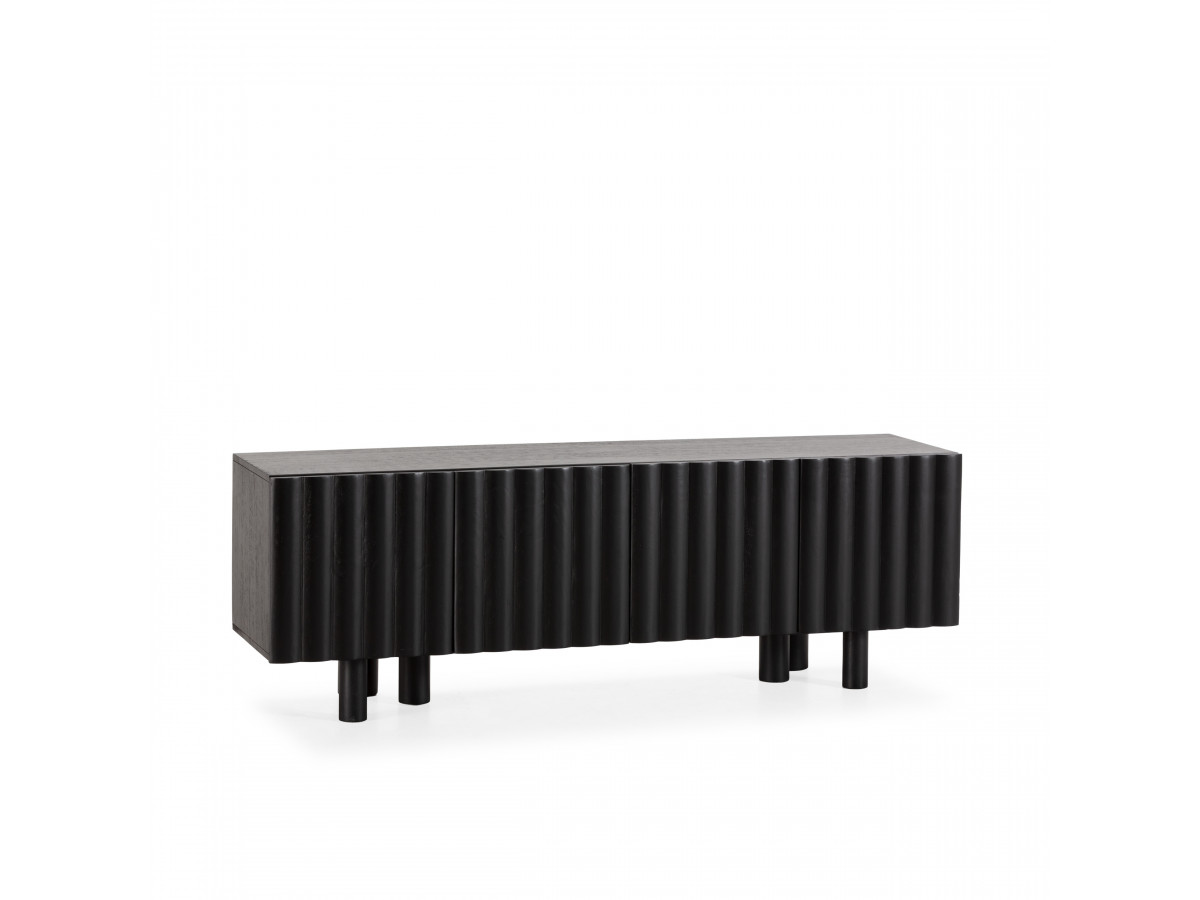 Meuble TV 160 cm bois massif, GABRIEL, BOBOCHIC