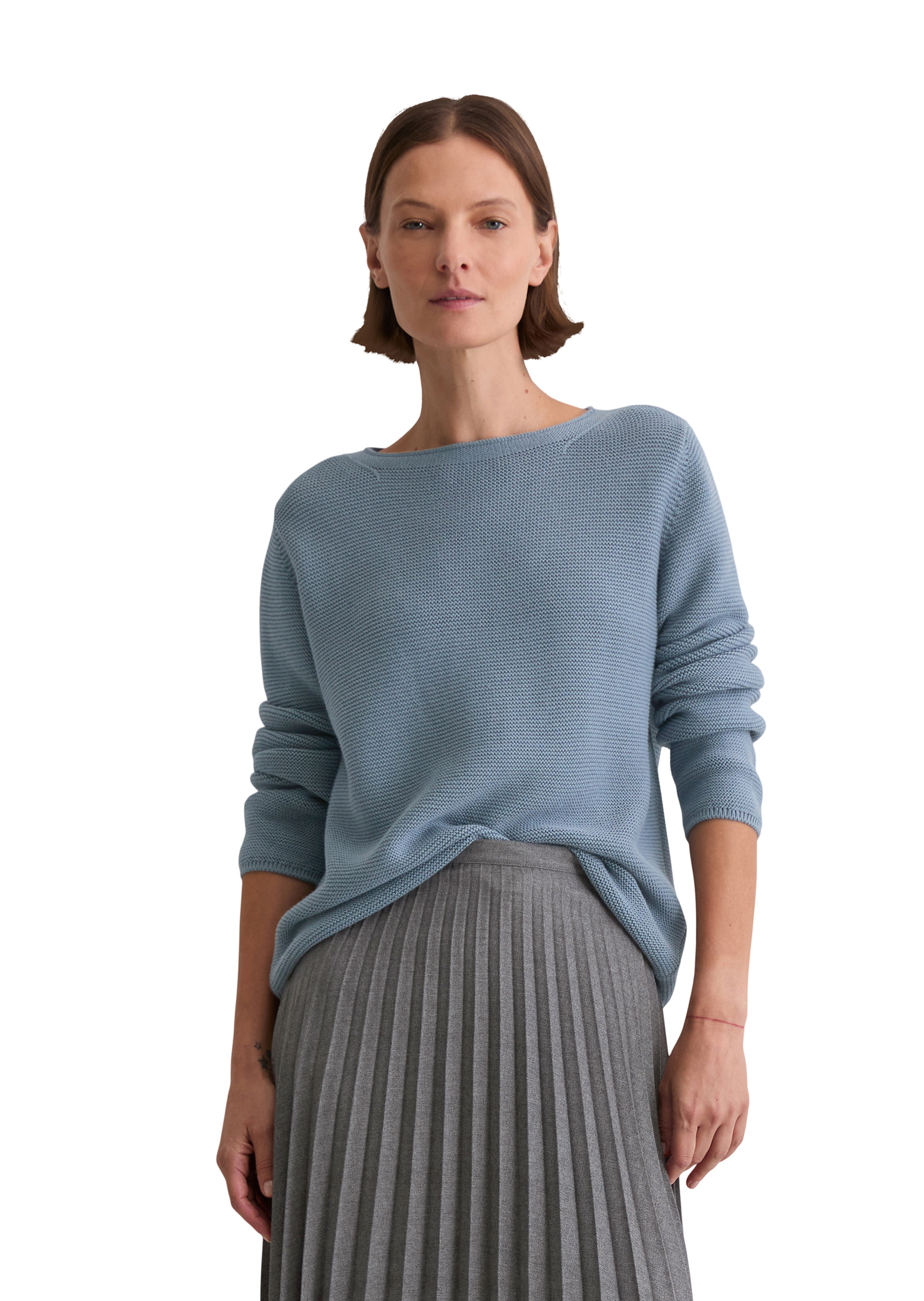 Pull en tricot regular en coton organique, MARC O'POLO