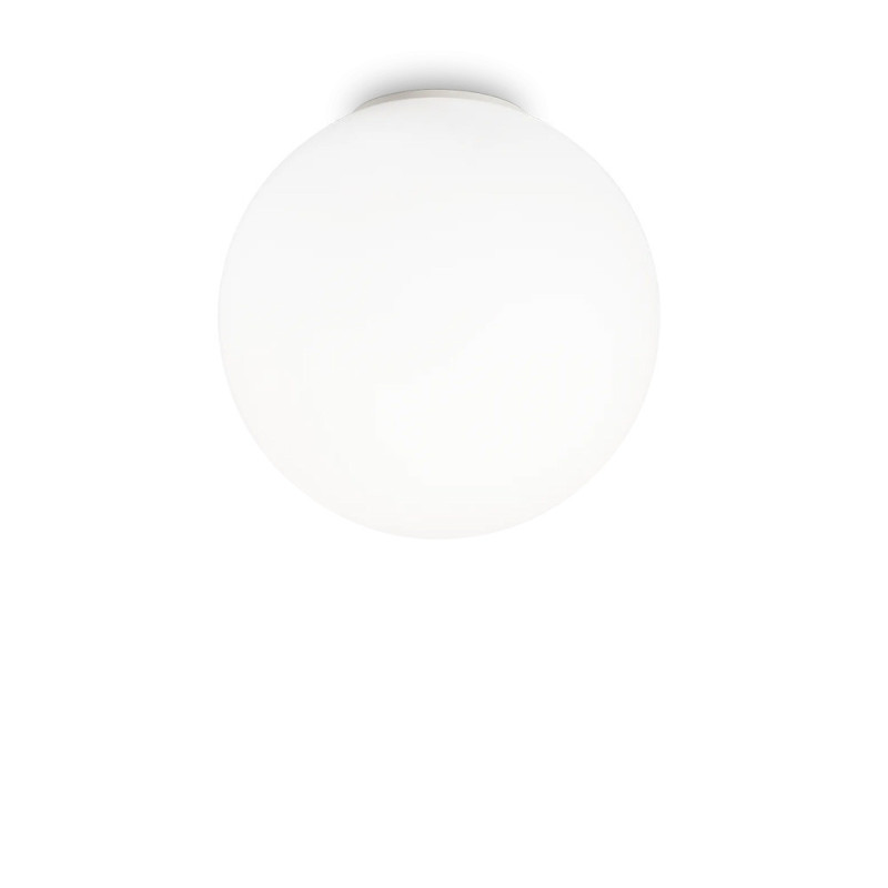 Plafonnier verre soufflé blanc Mapa, MILLUMINE