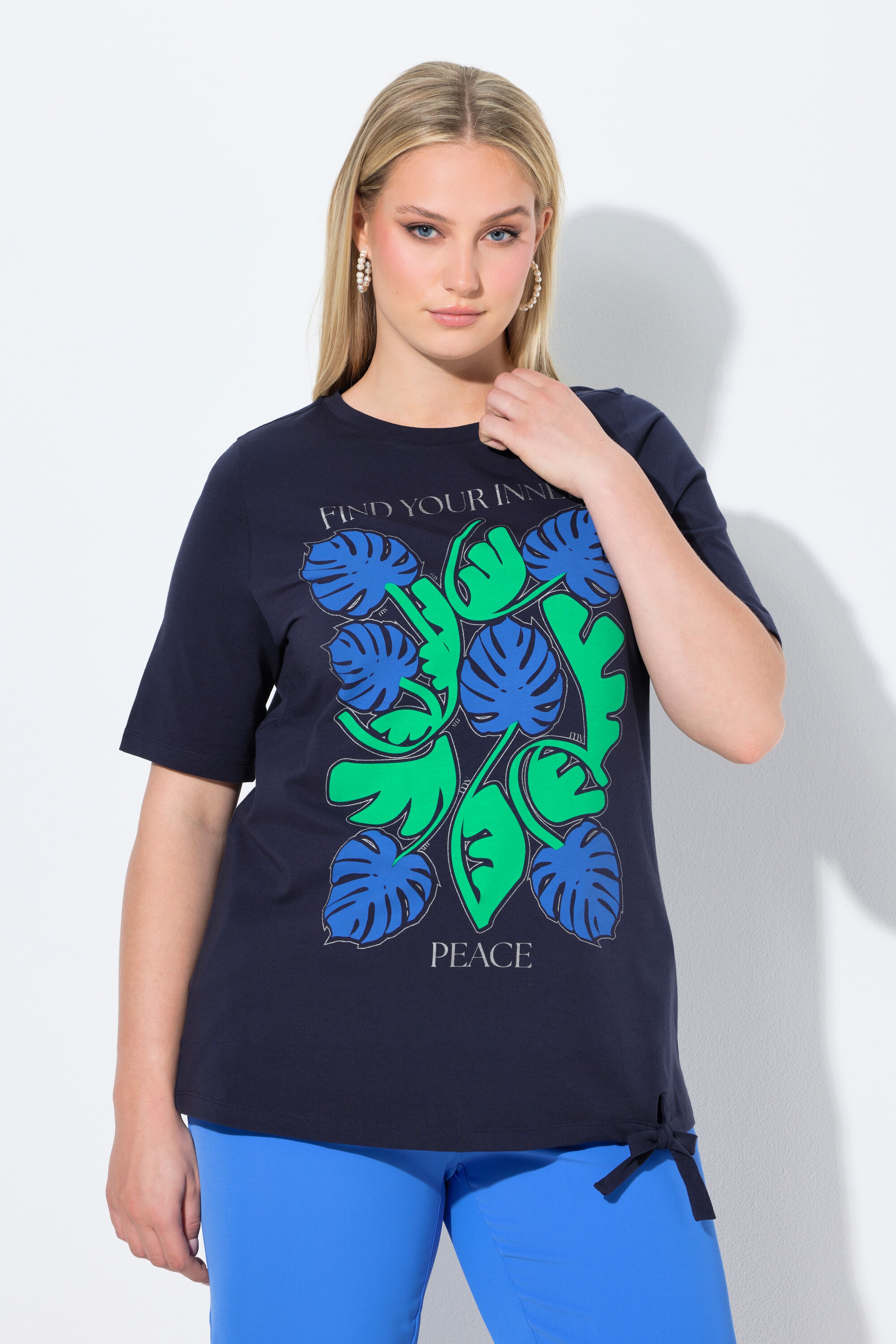 T-shirt motif feuilles, ULLA POPKEN