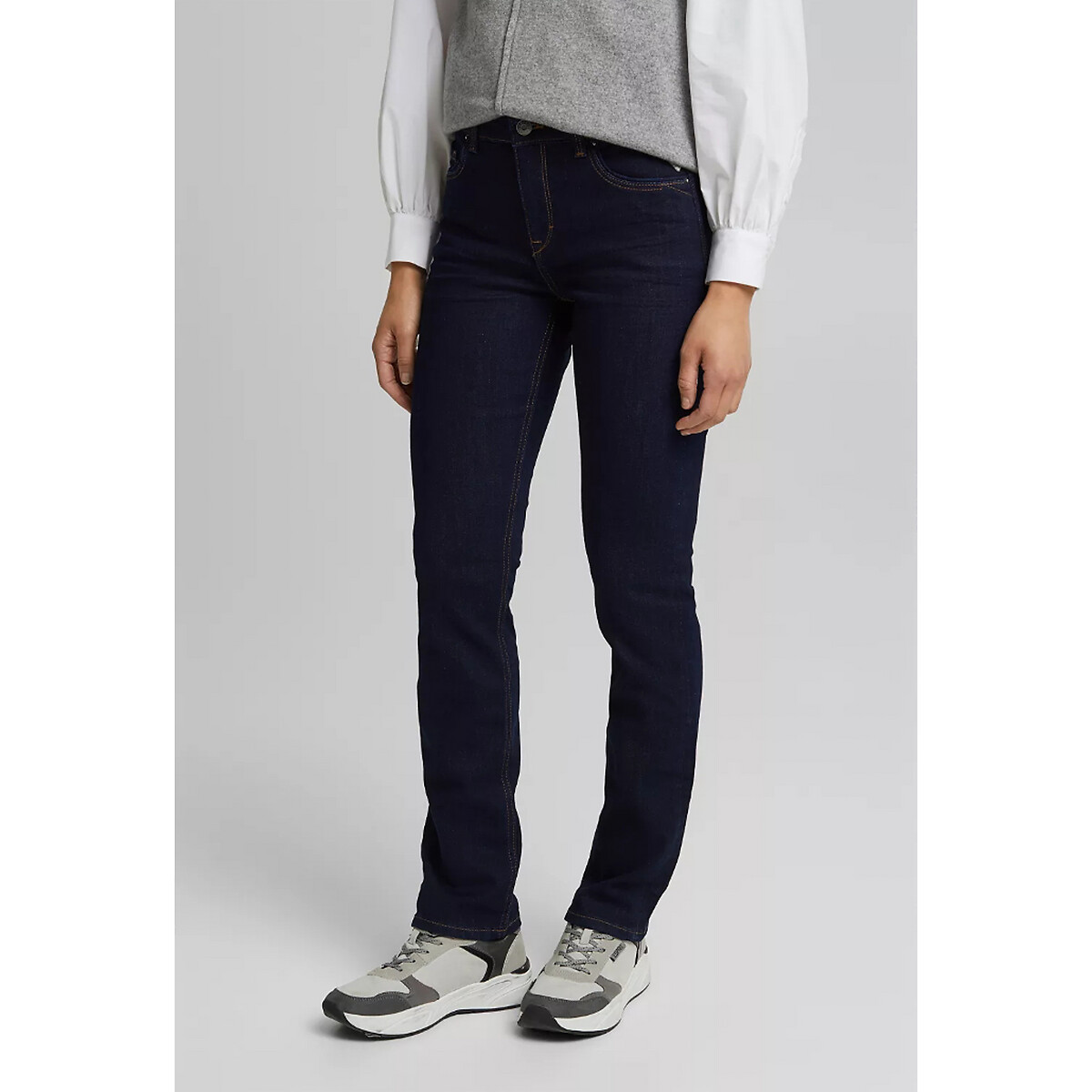 Esprit Stretch jeans in 5 pocketsstijl in rechte shape online kopen