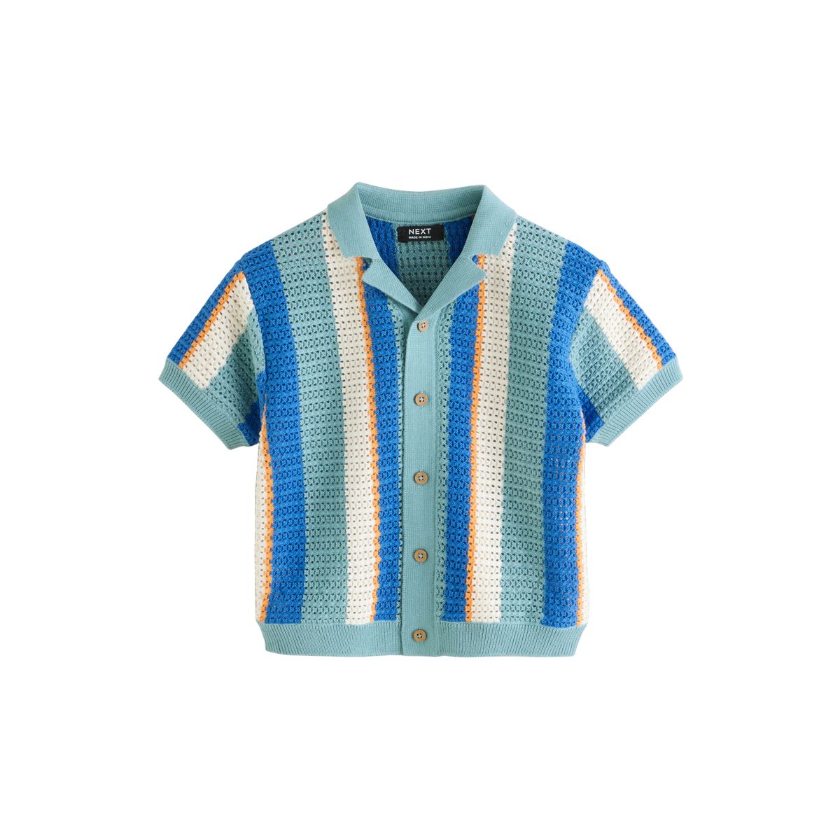 Polo rayé en maille, NEXT