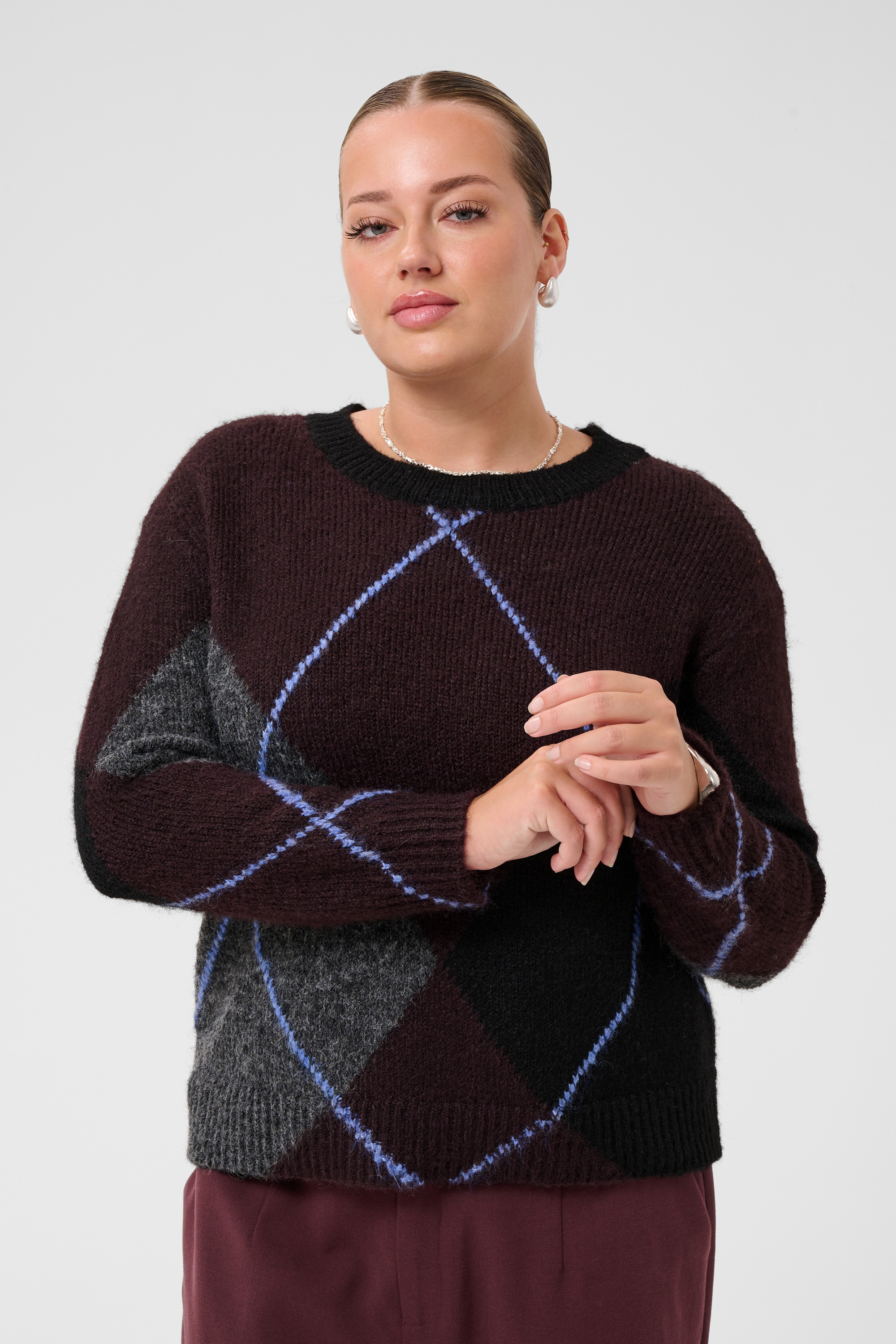 Pullover tricoté, KAFFE CURVE