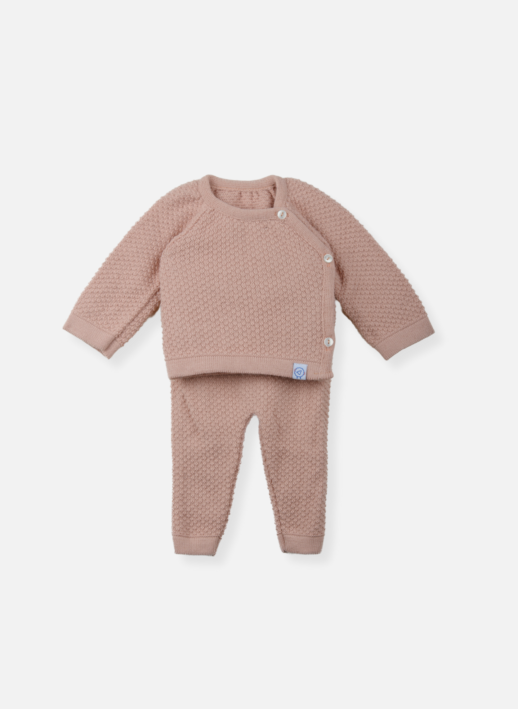 Brassière Bébé En Tricot Nid D'abeille - 100% Acrylique - Taille 1 Mois Et 3 Mois - Blanc - Douce Et élégante - 5