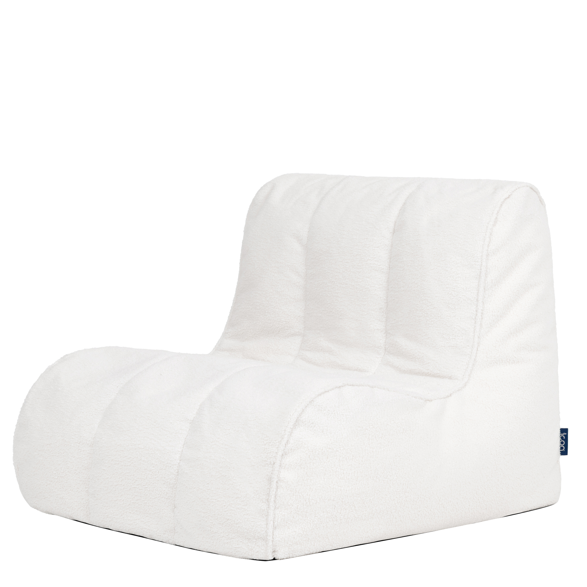 Pouf chauffeuse fauteuil de sol en bouclette Oeko-Tex® - SWOOP, ICON