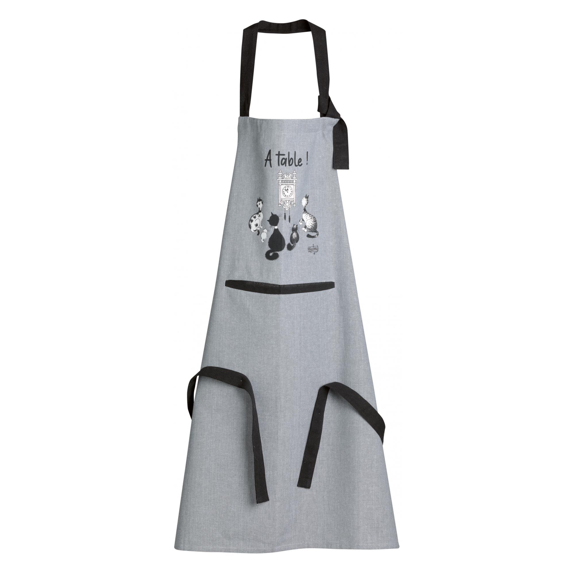 Tablier de cuisine Dubout chat horloge, WINKLER