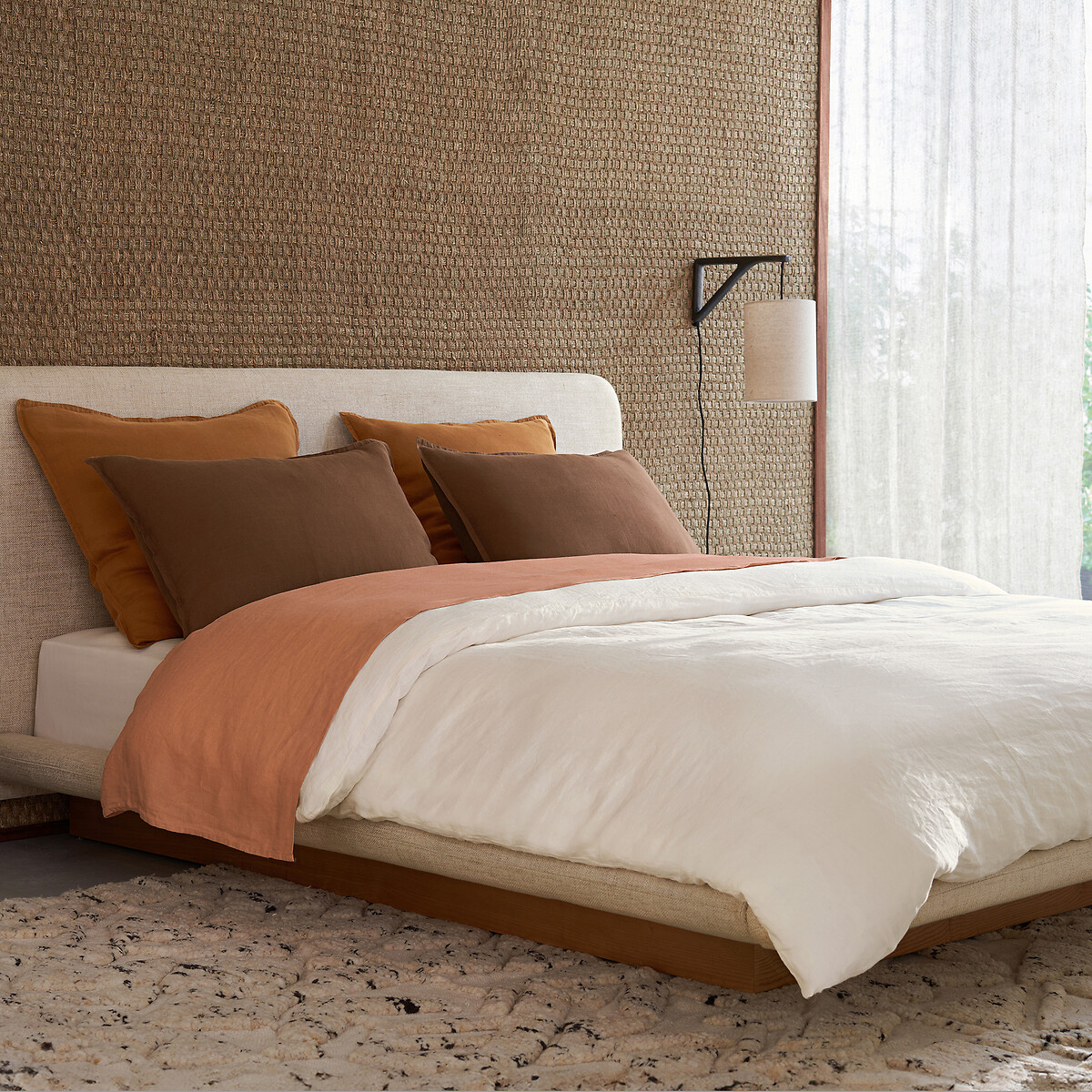 Drap-housse pour surmatelas lin lavé, Elina
