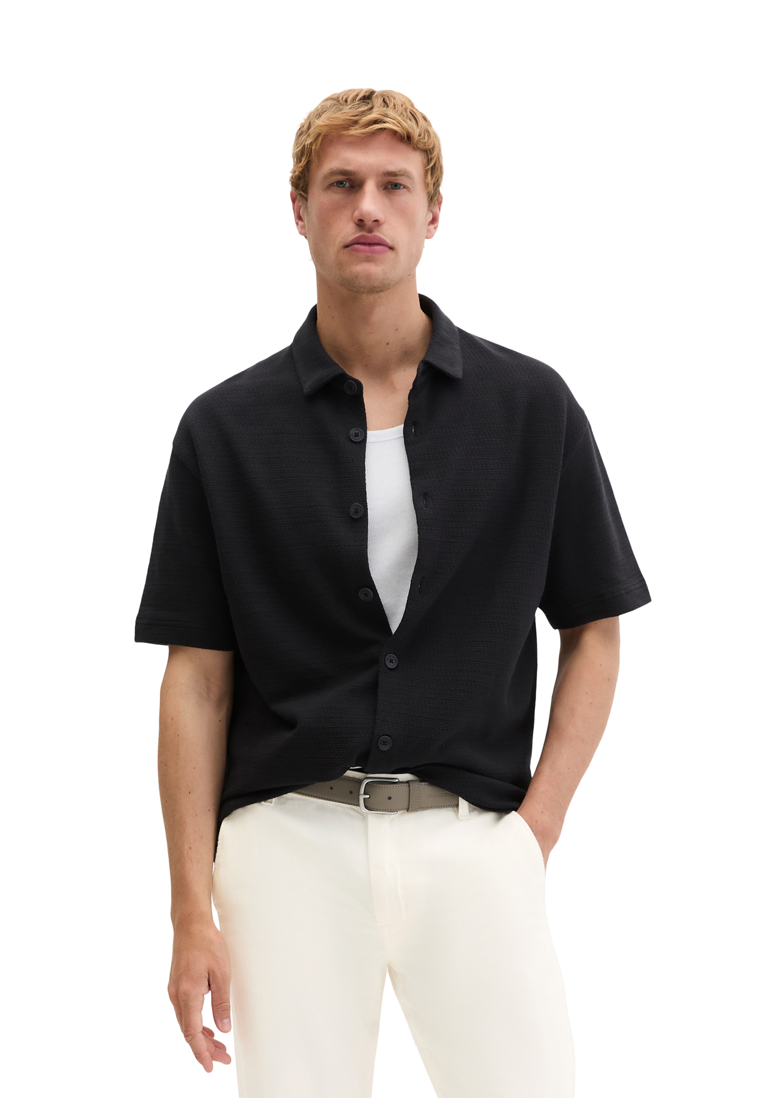 T-shirt en jersey loose avec une structure fine, MARC O'POLO