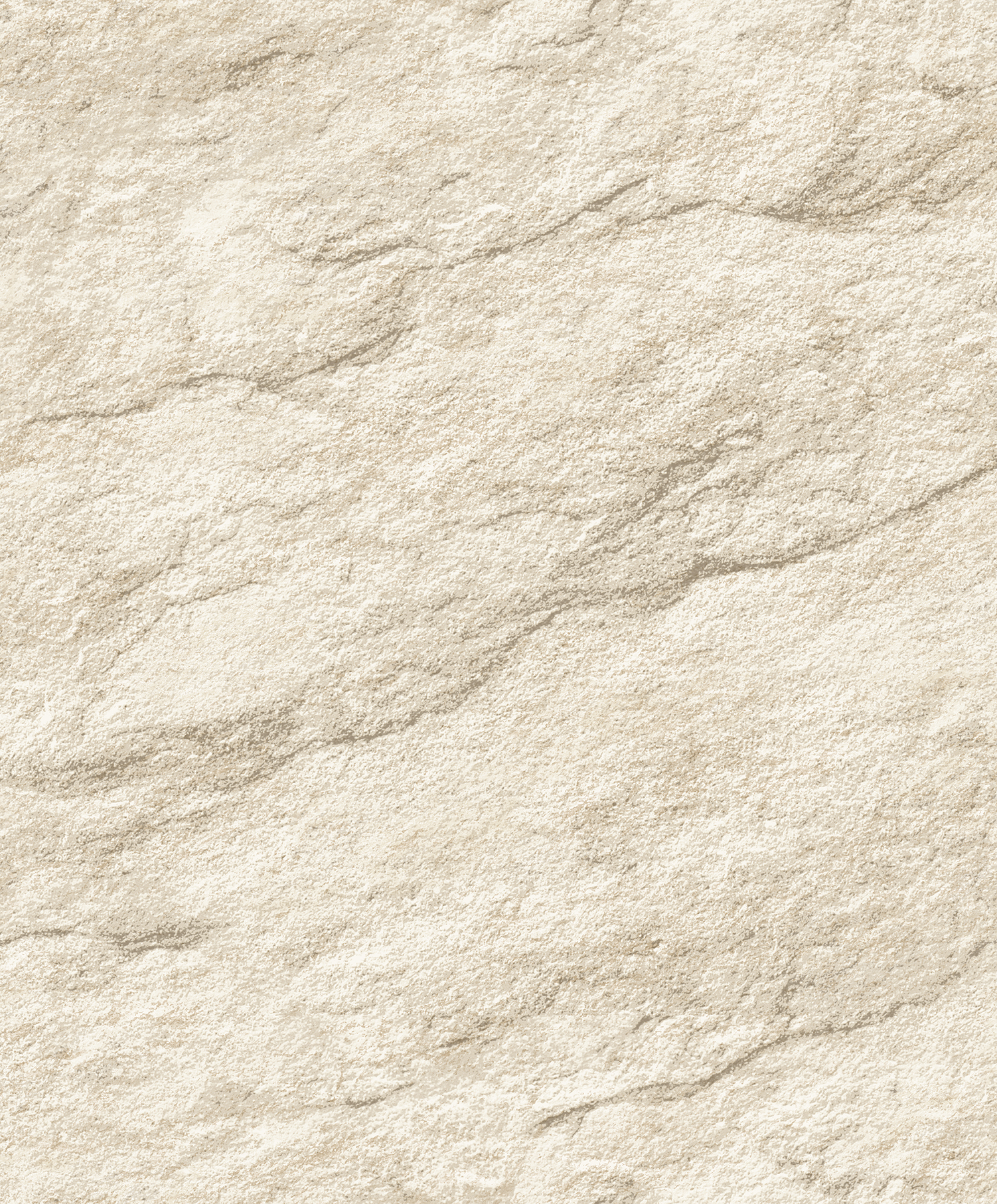 Papier peint effet pierre calcaire blanc crème, HEXOA