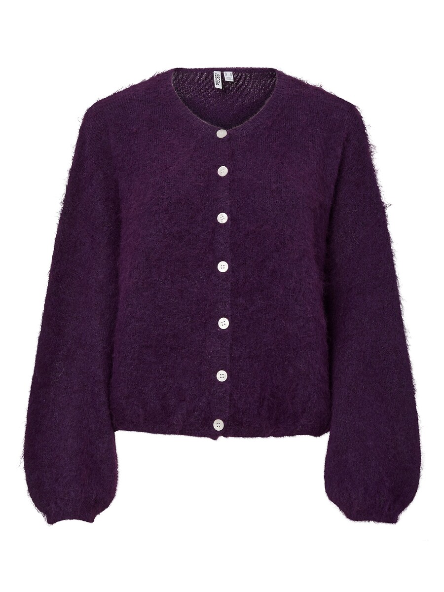 Cardigan a maniche lunghe con scollo rotondo, PIECES